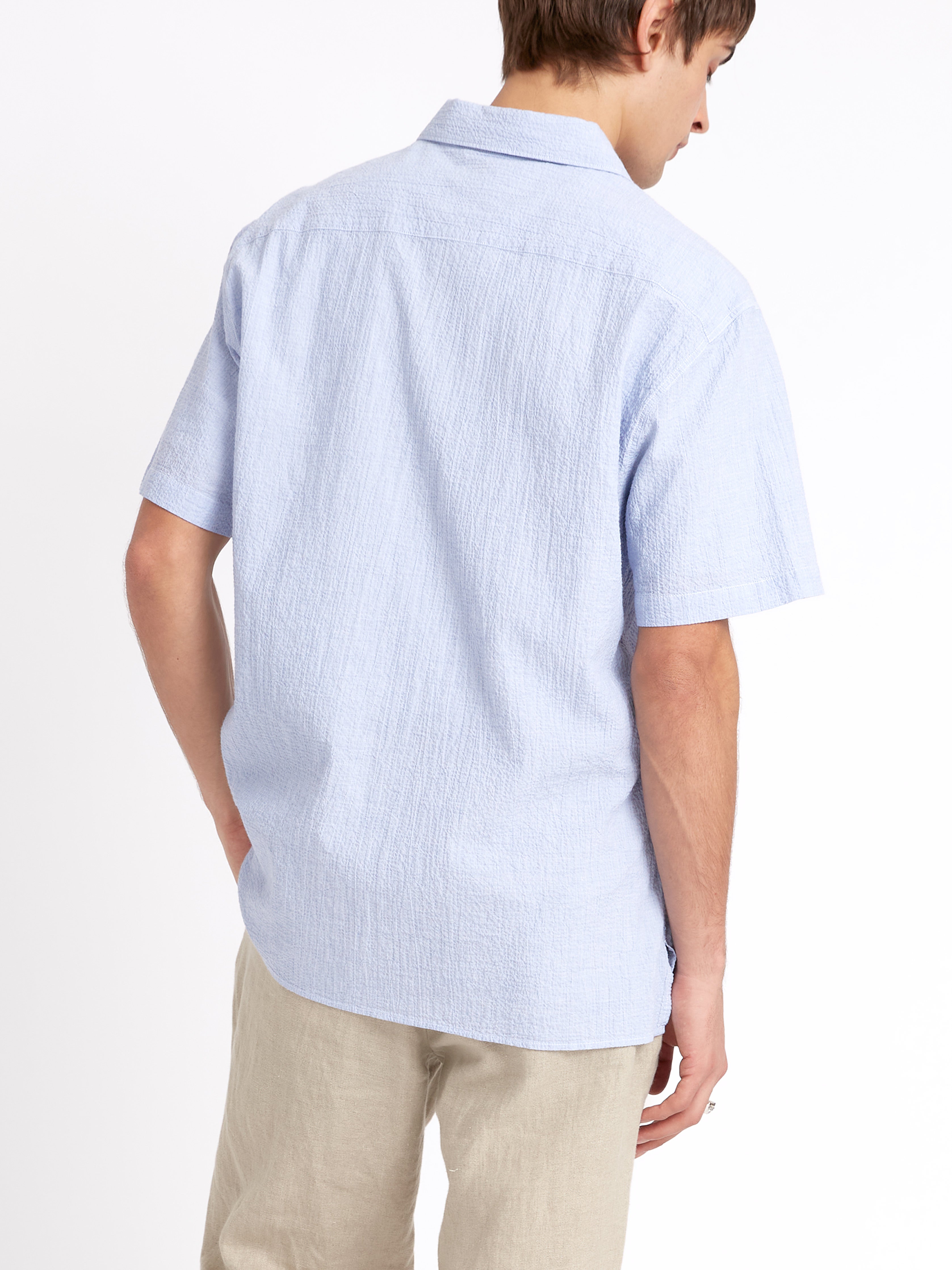  Riviera Short Sleeve Shirt Hughes Blue