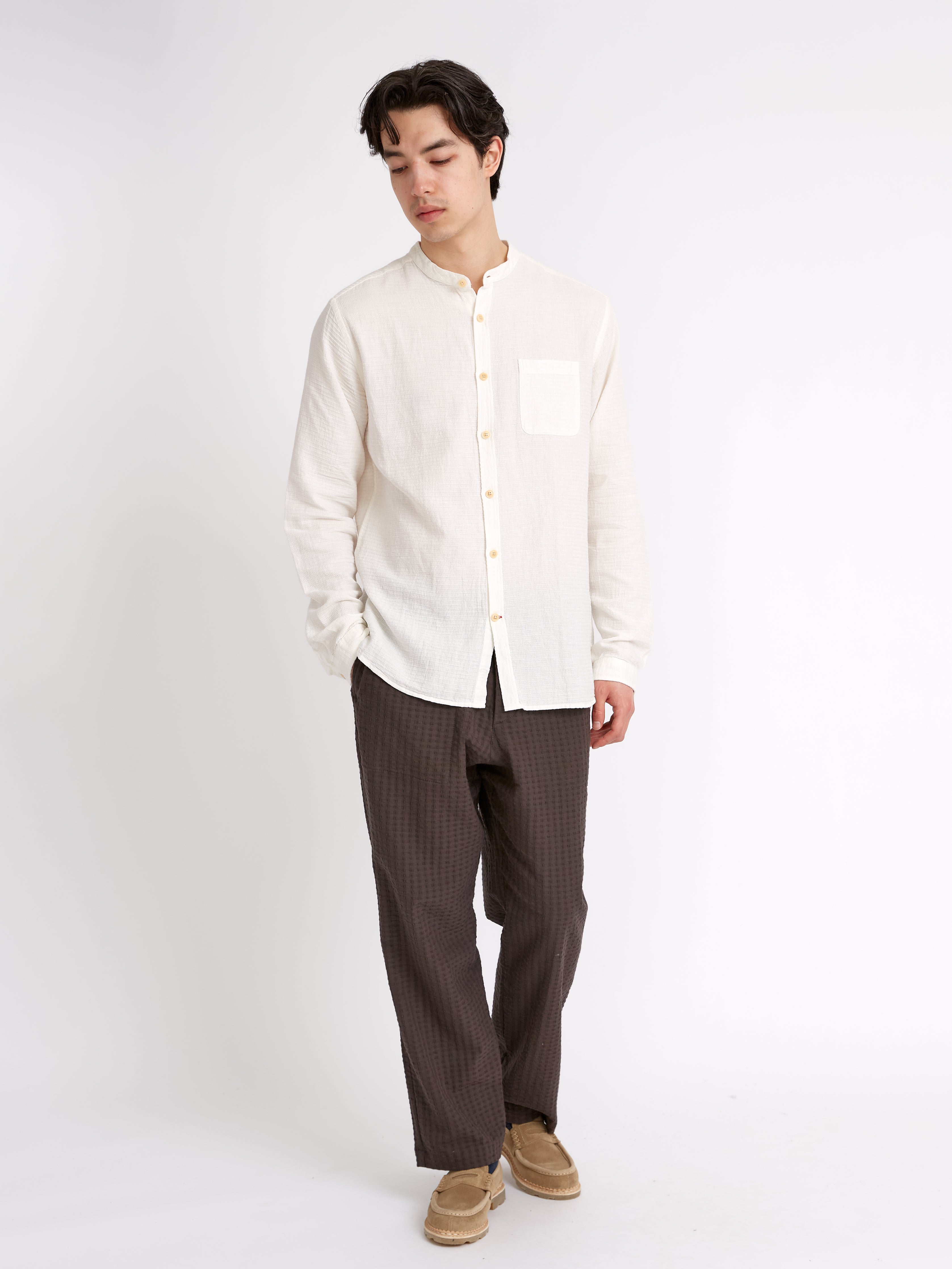  Grandad Shirt Haston Cream