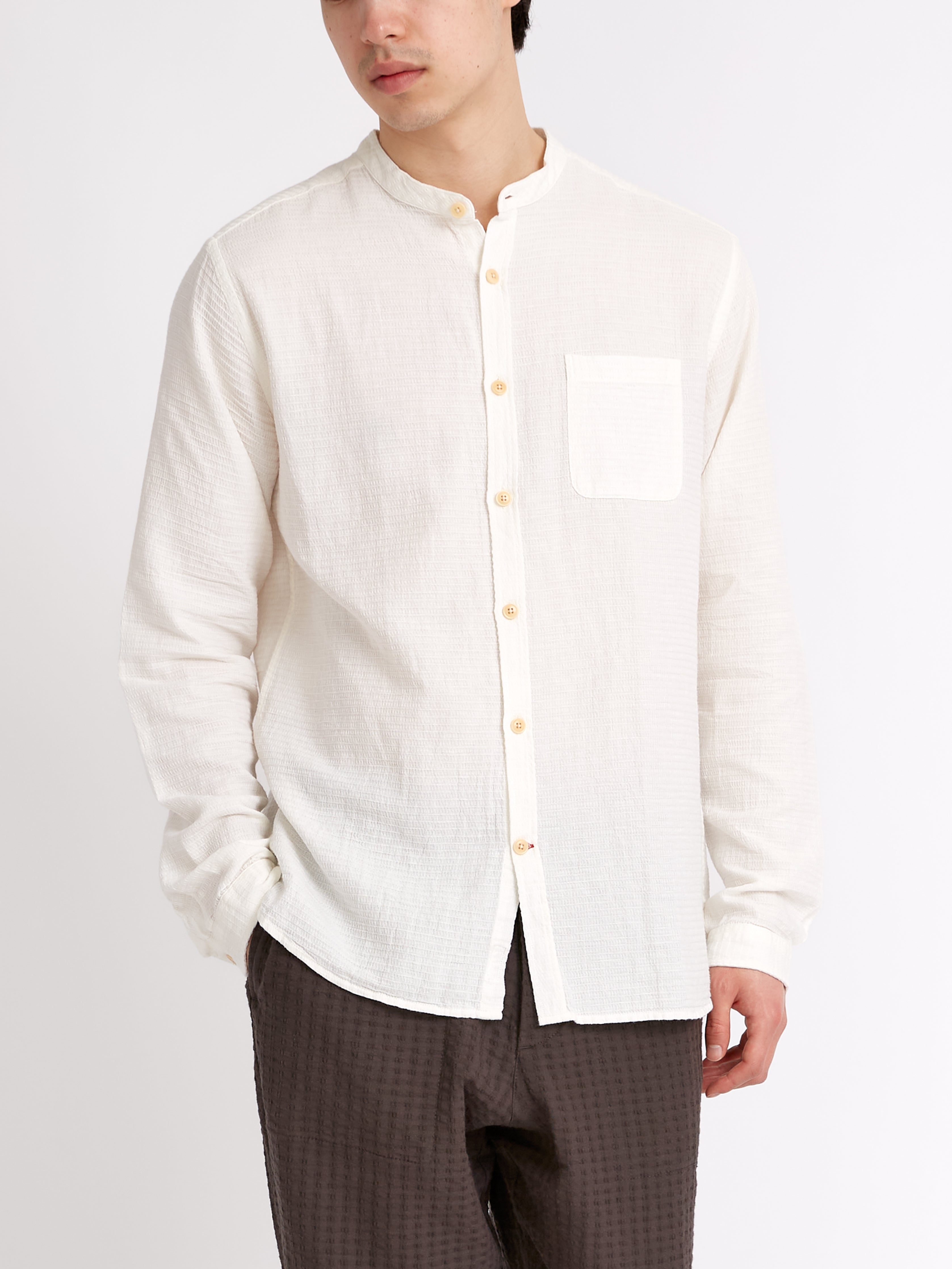 Grandad Shirt Haston Cream