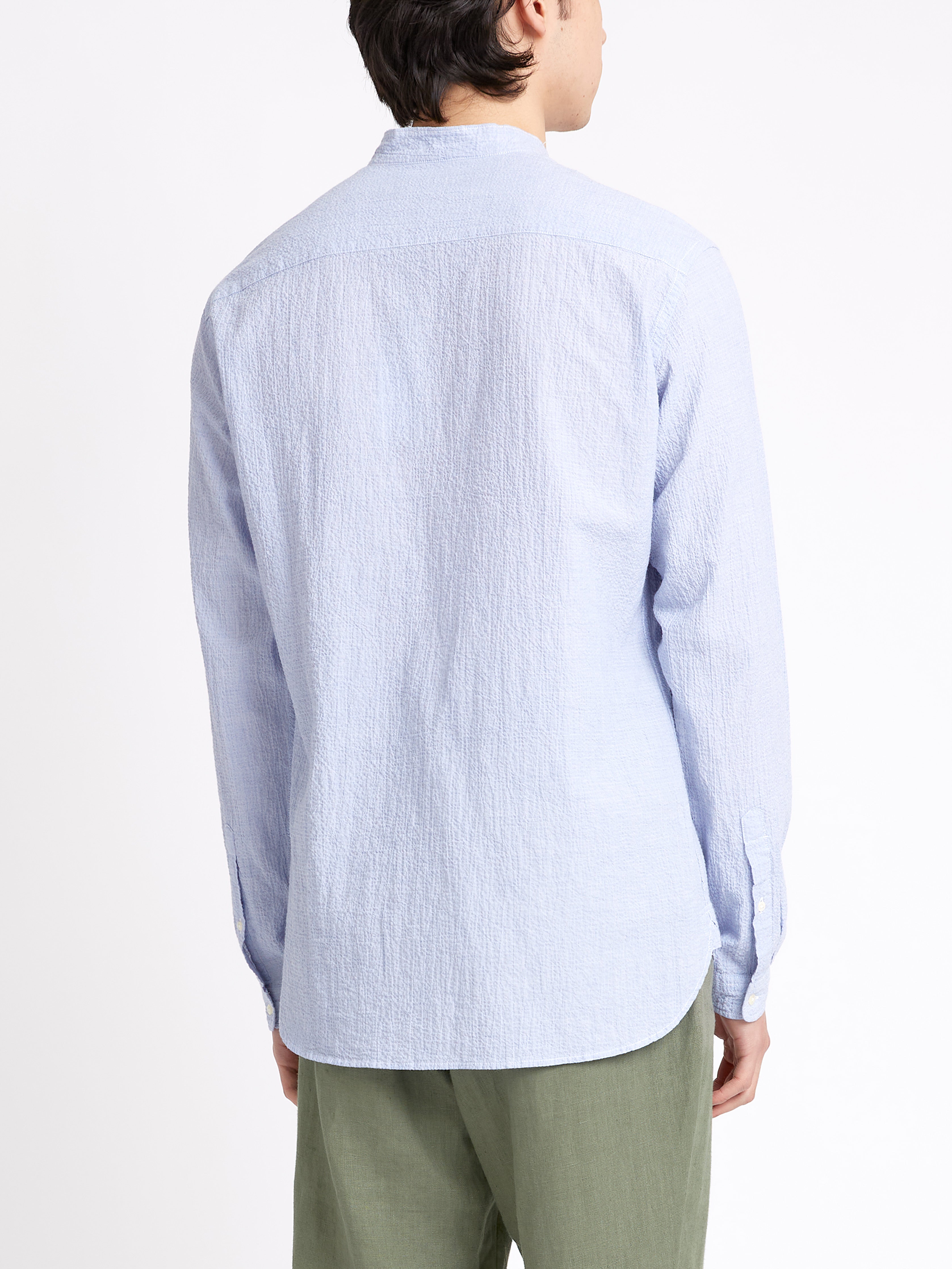  Grandad Shirt Hughes Blue