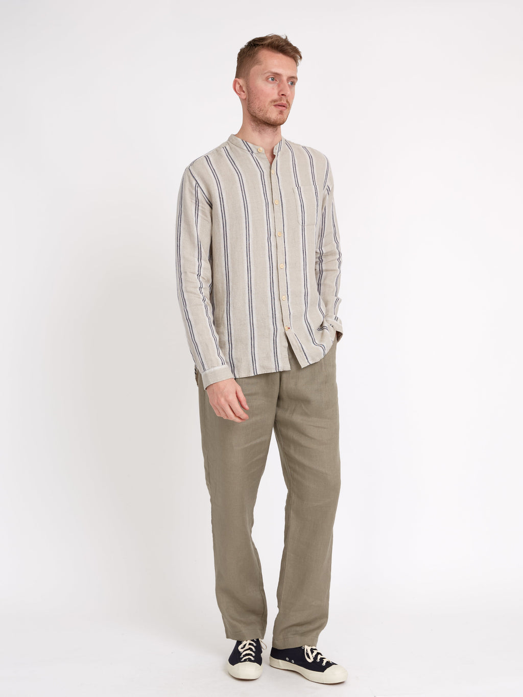  Grandad Shirt Loughlin Sand
