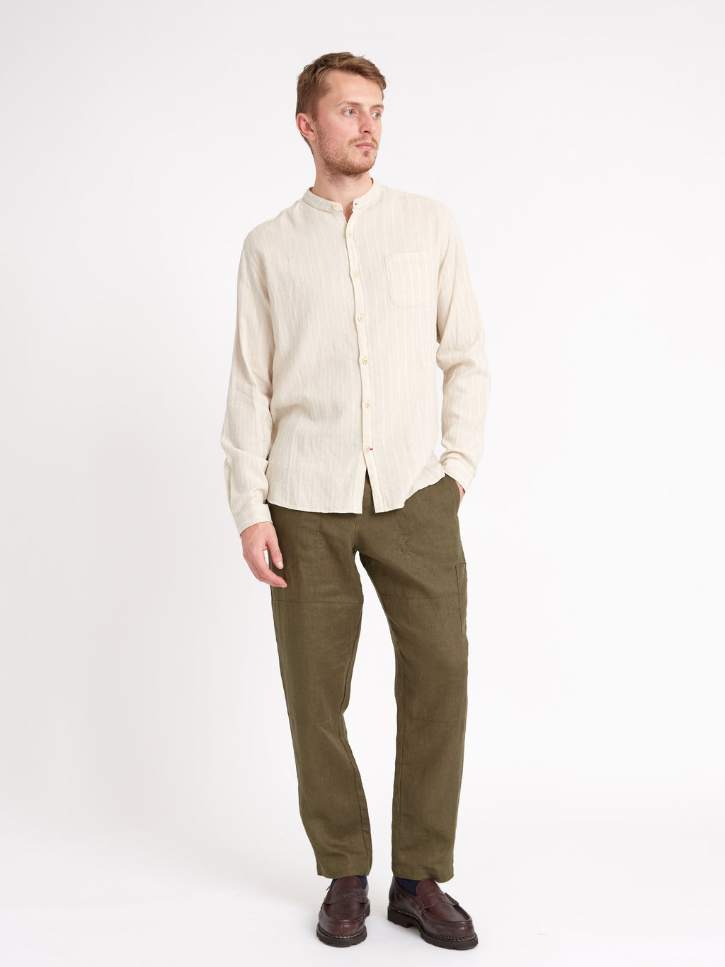  Grandad Shirt Randal Cream