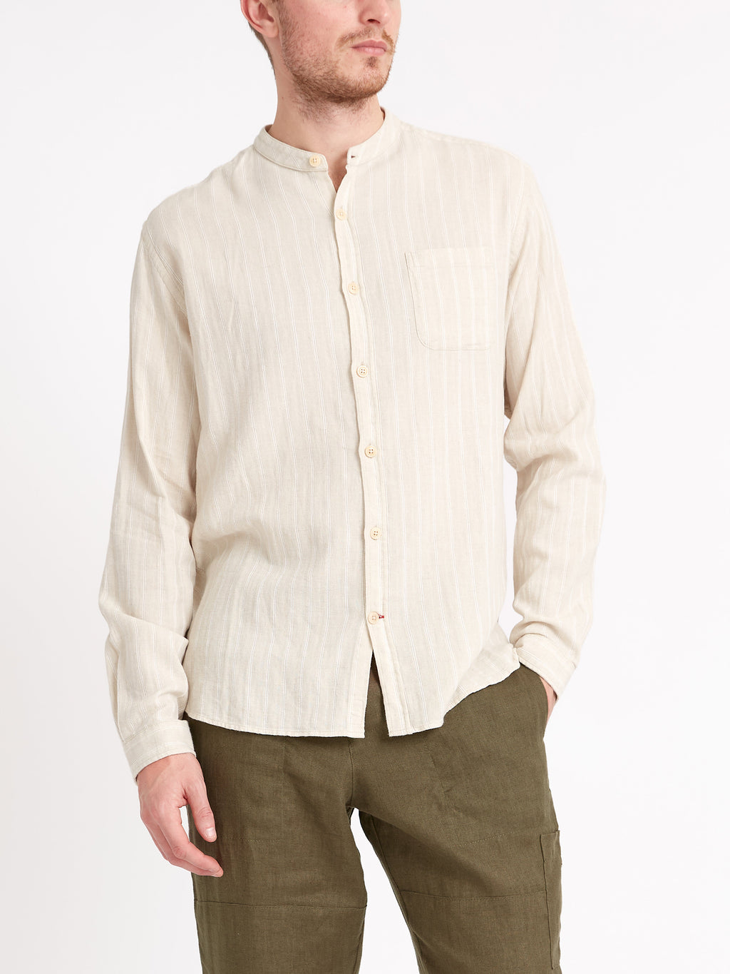  Grandad Shirt Randal Cream