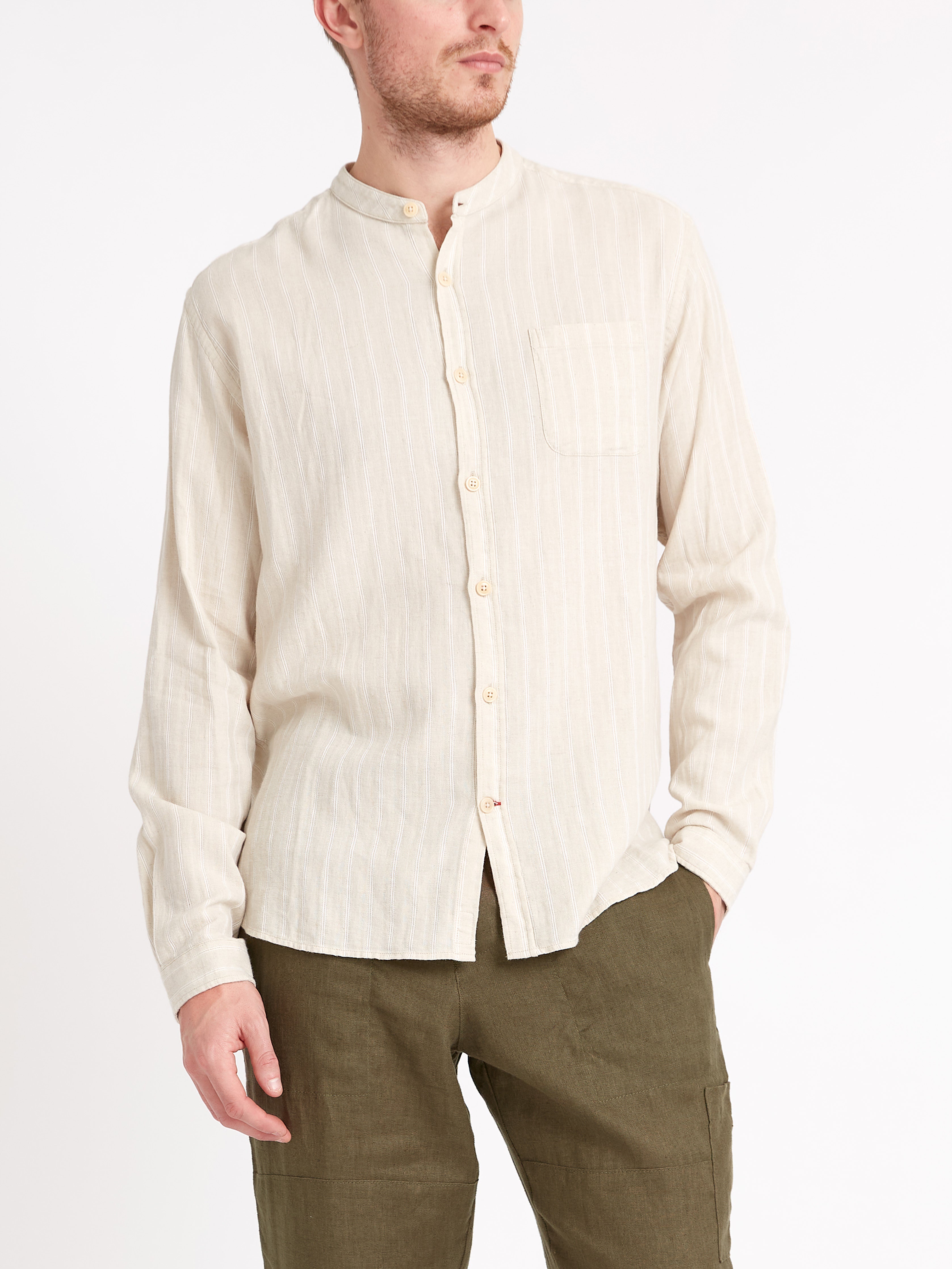  Grandad Shirt Randal Cream