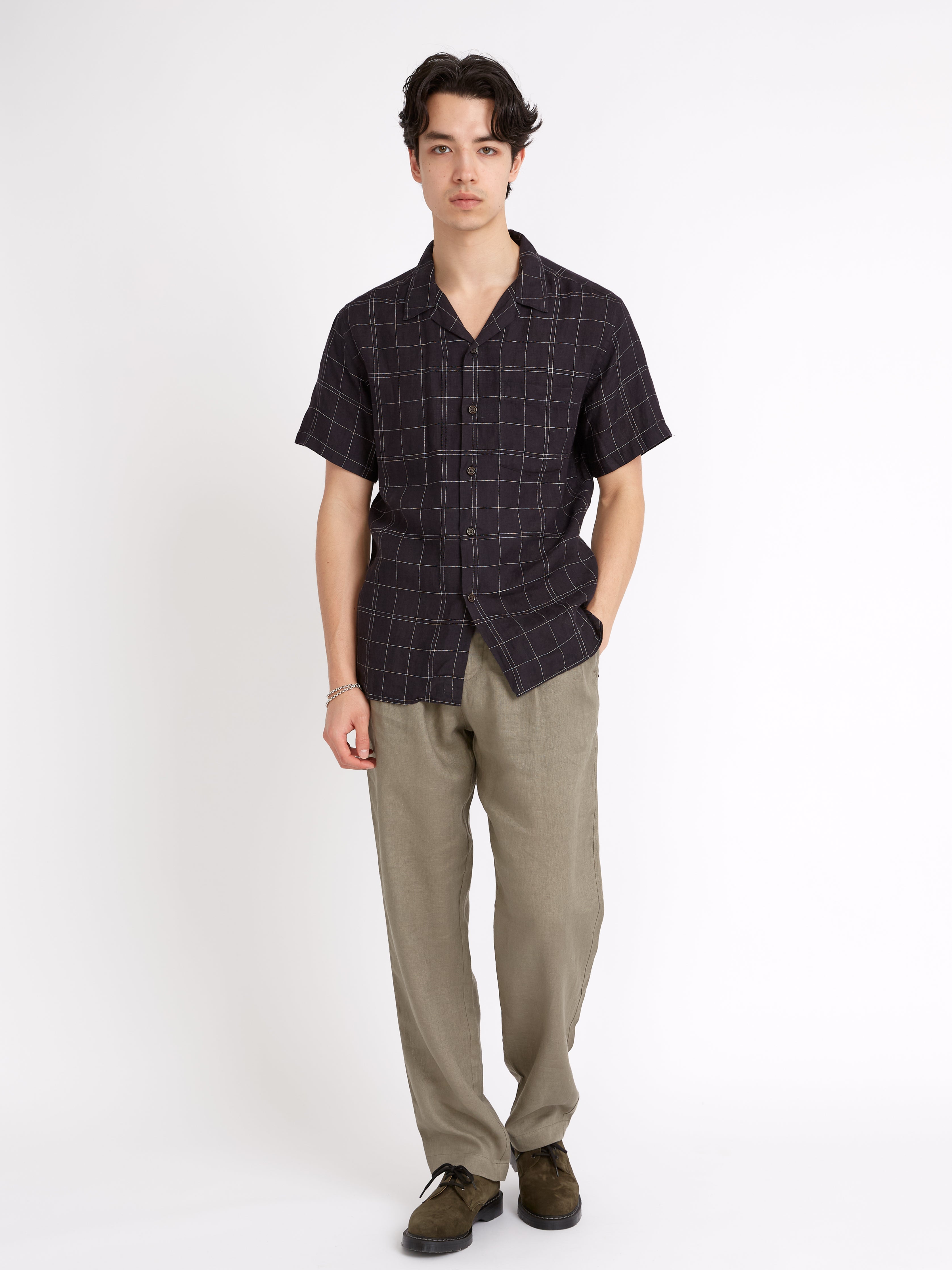  Havana Short Sleeve Shirt Frankel Black