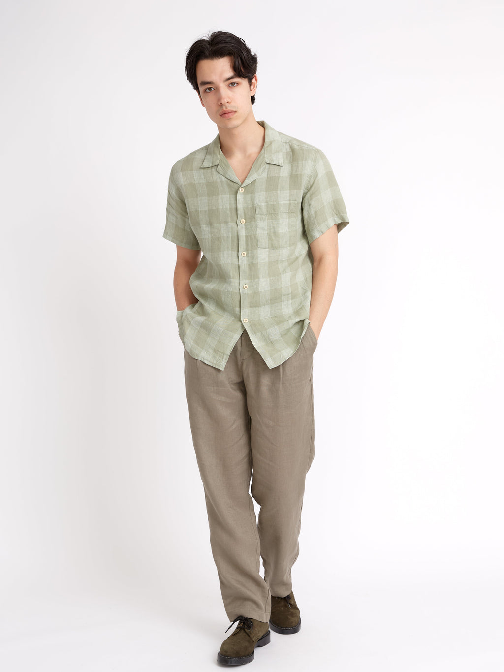  Havana Short Sleeve Shirt Kemsley Green