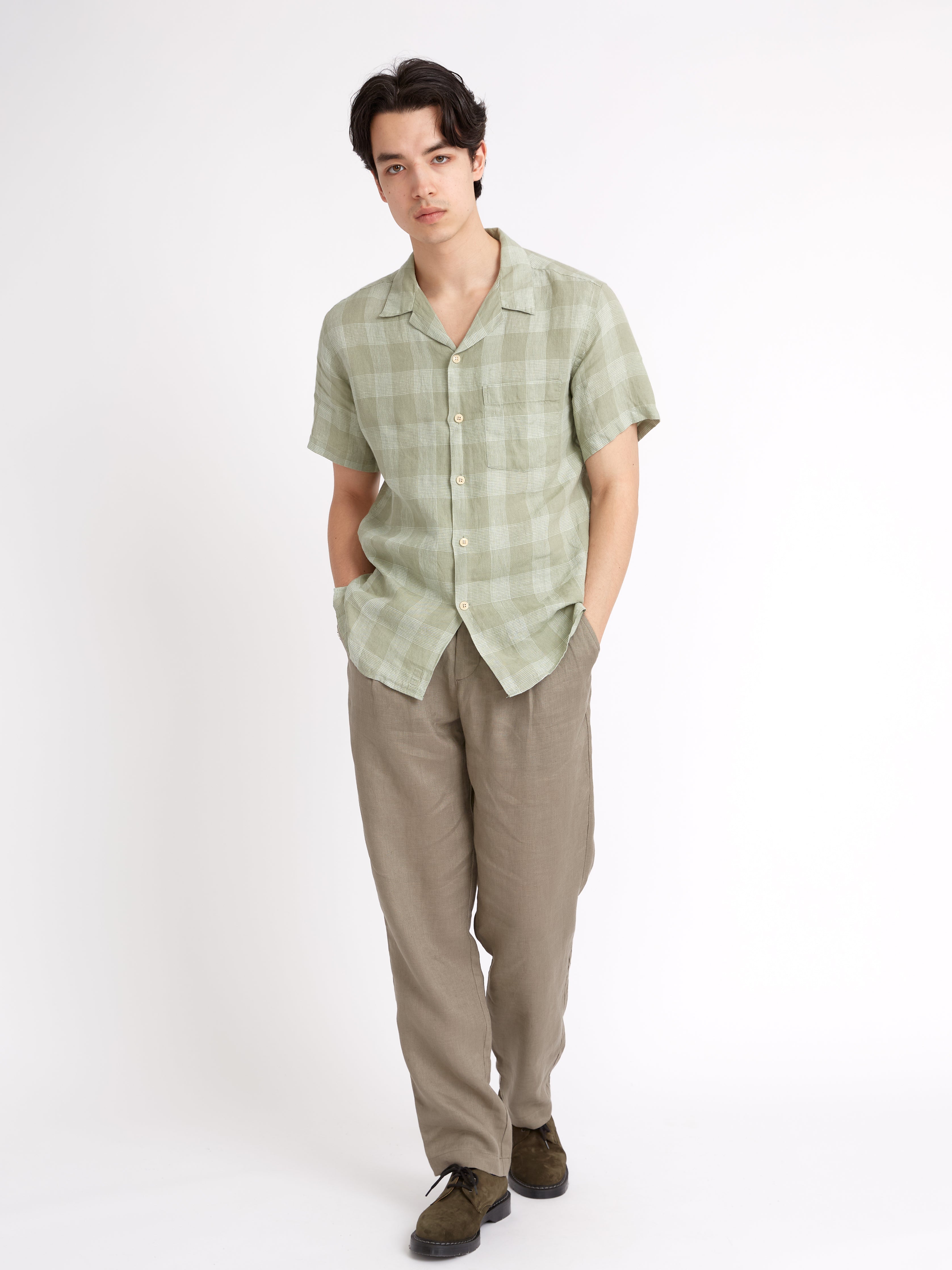  Havana Short Sleeve Shirt Kemsley Green