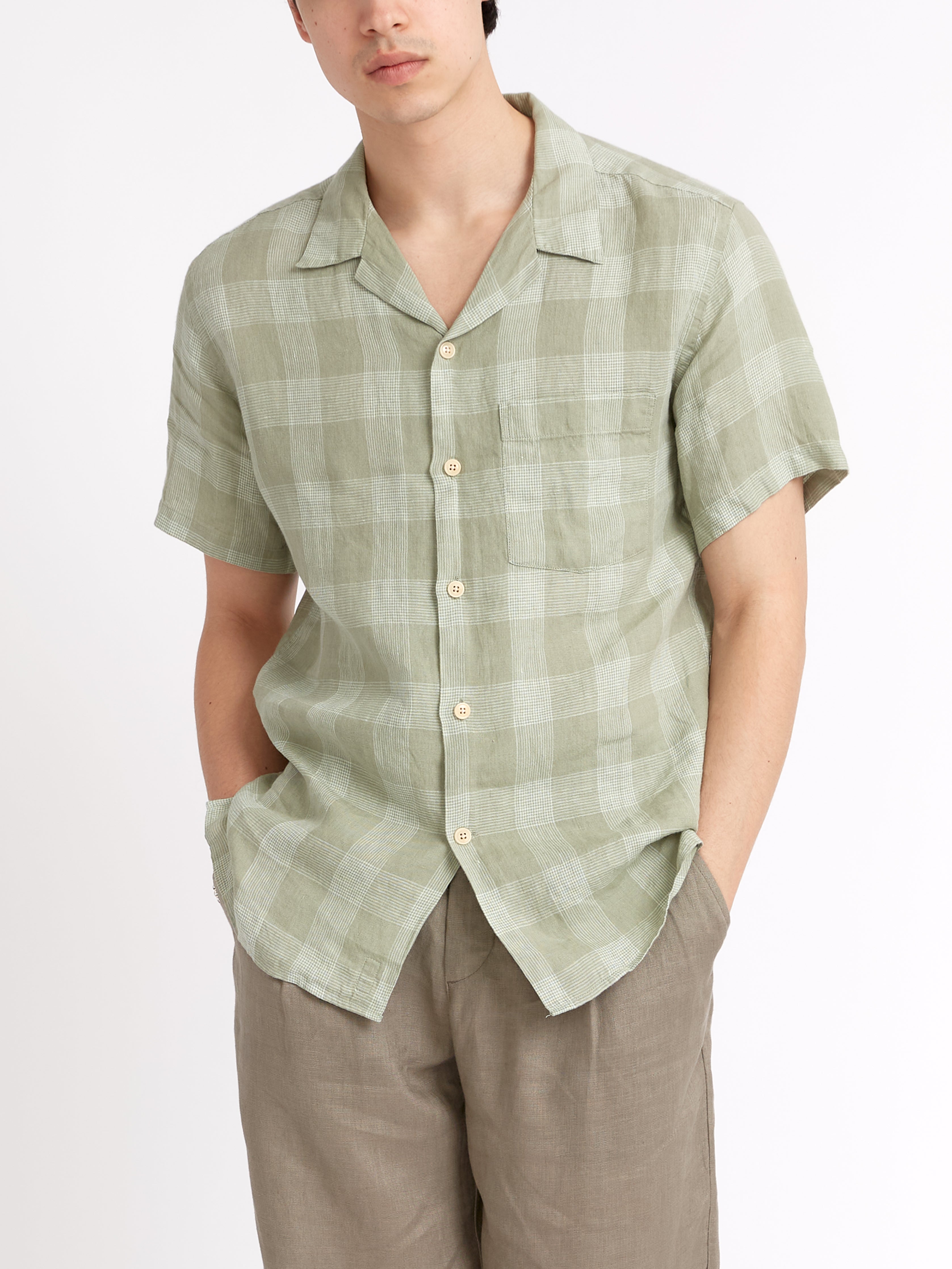  Havana Short Sleeve Shirt Kemsley Green