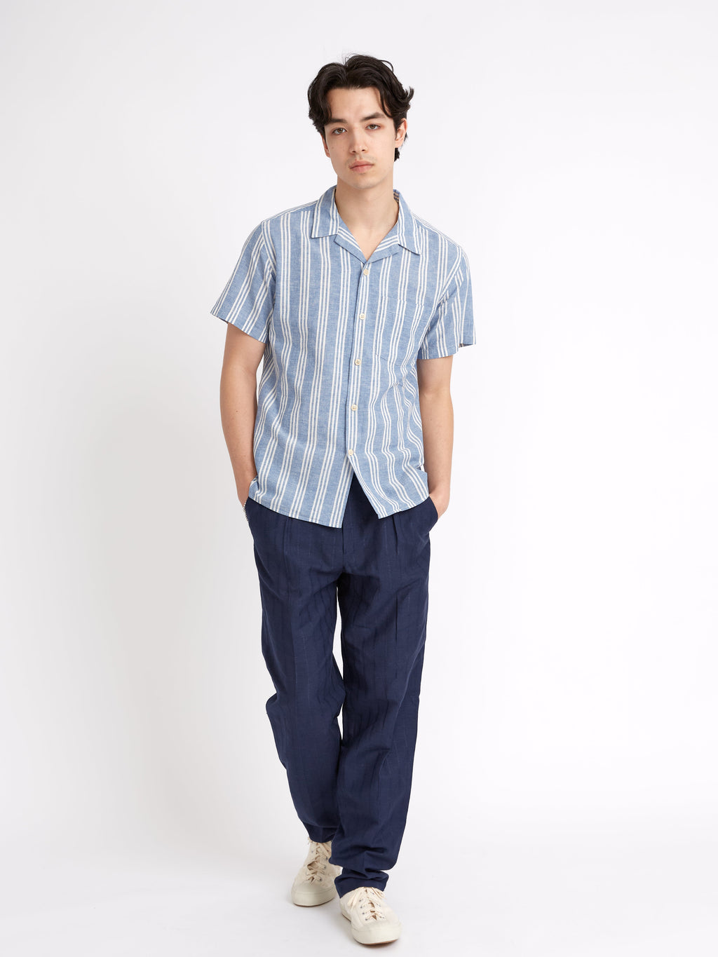 Havana Short Sleeve Shirt Singer Blue