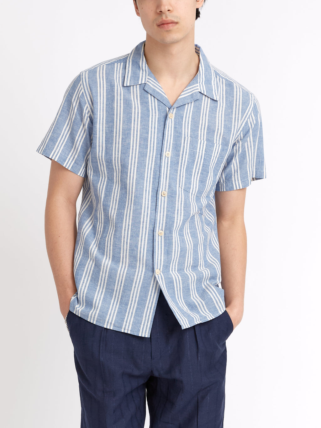  Havana Short Sleeve Shirt Singer Blue