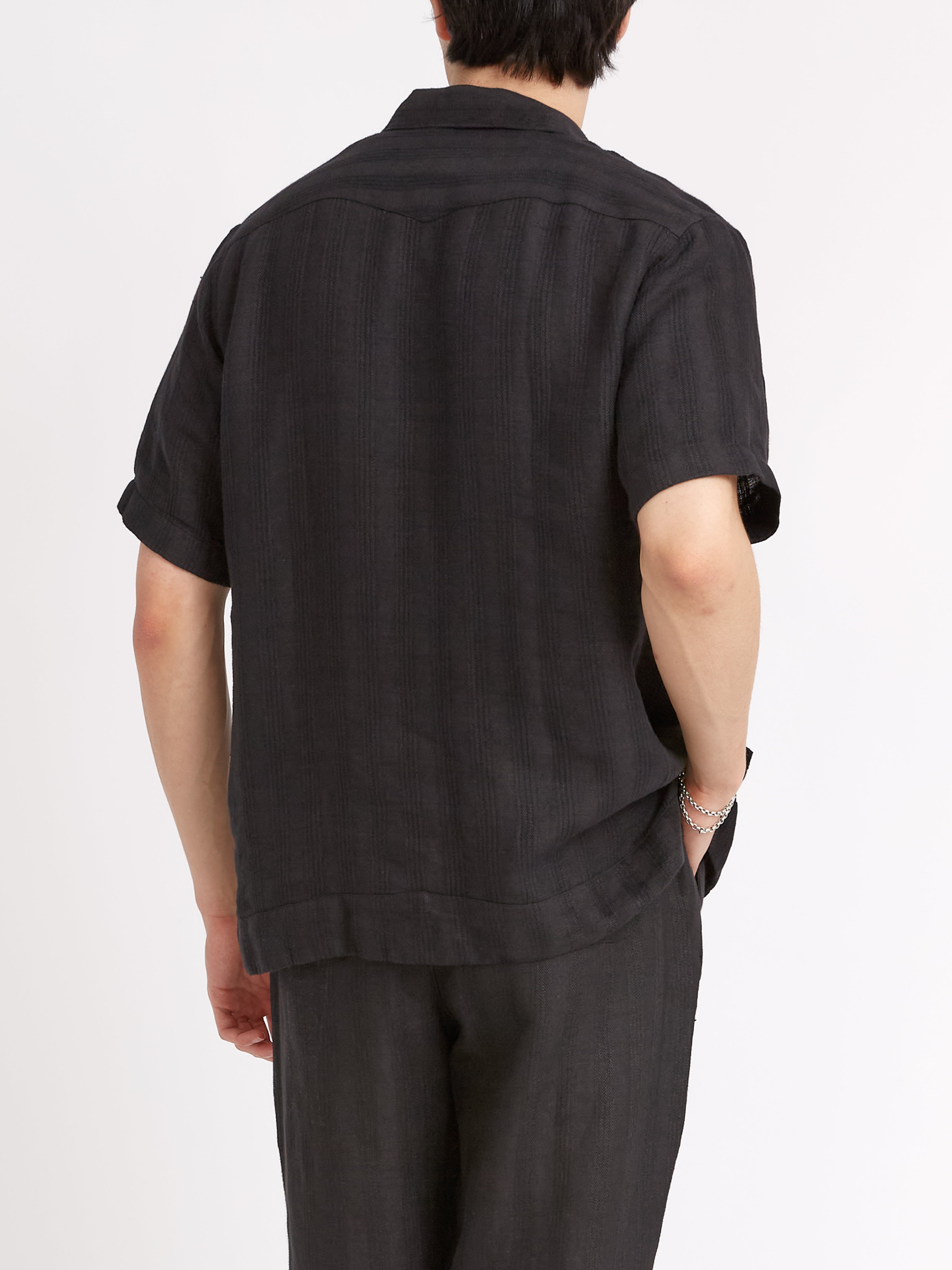  Cuban Short Sleeve Shirt Arnold Black