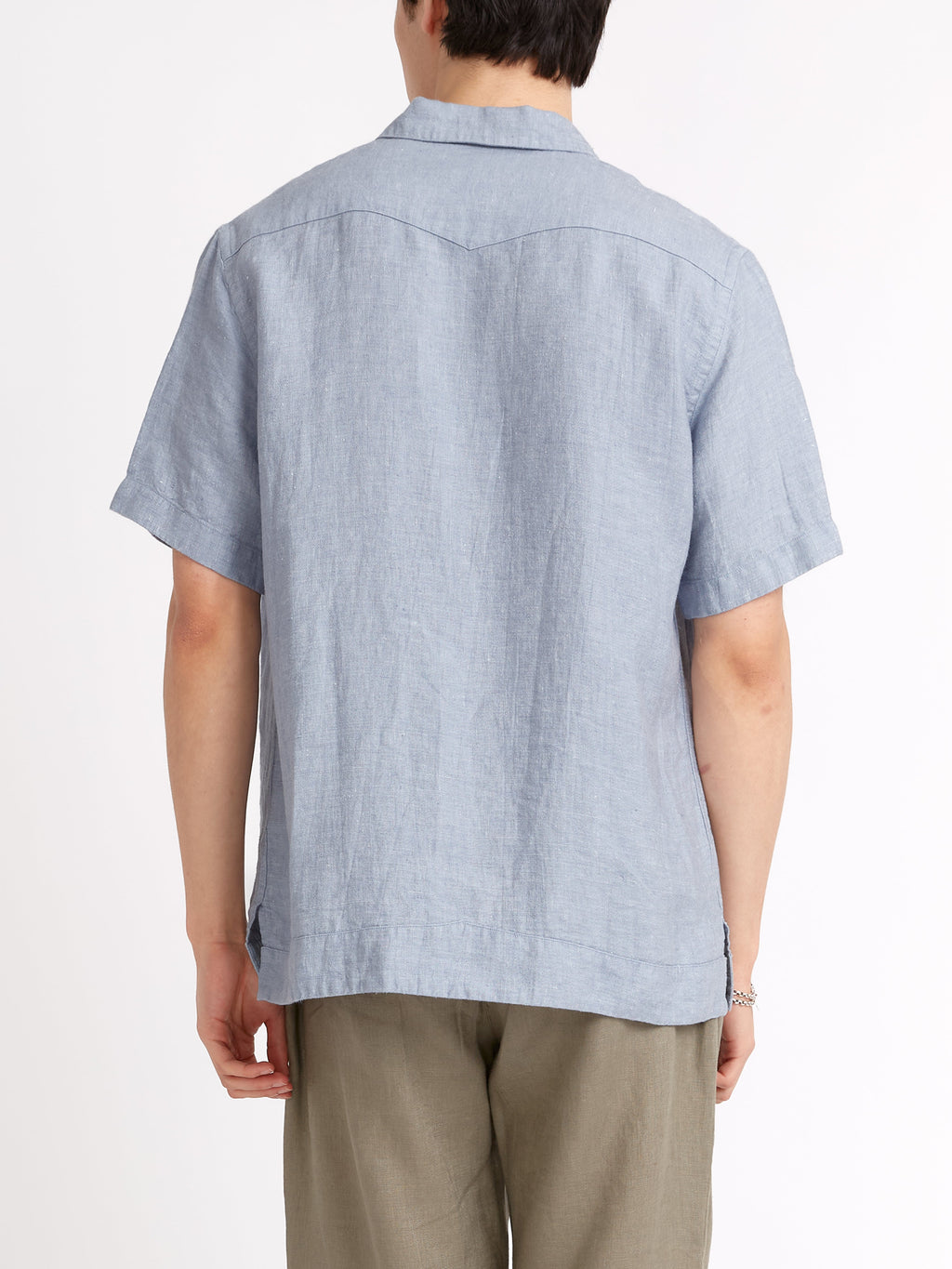  Cuban Short Sleeve Shirt Drescher Blue