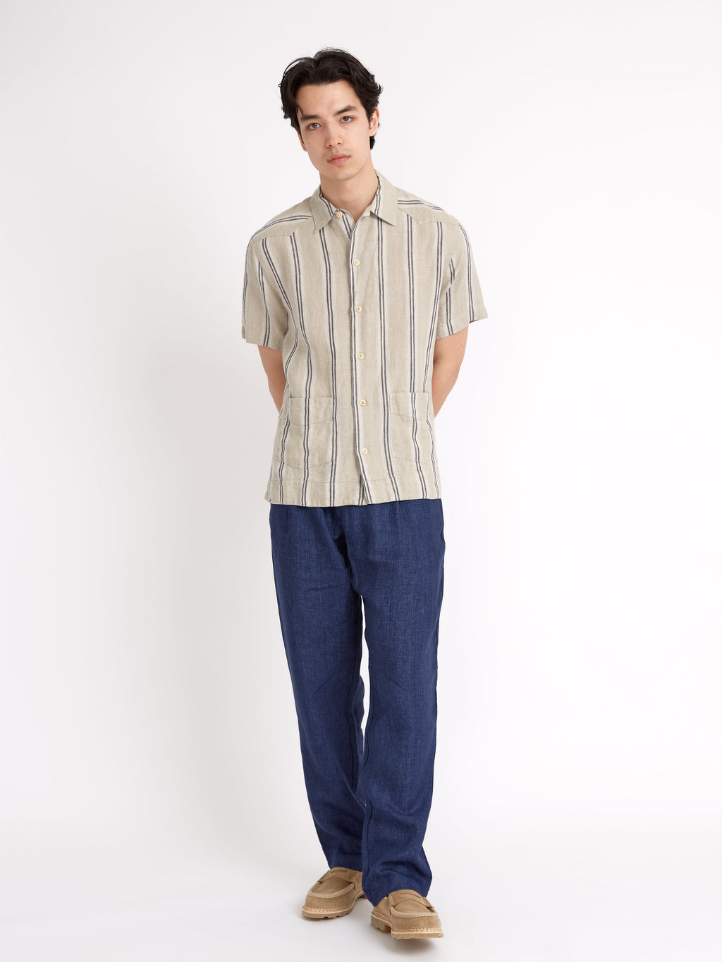  Cuban Short Sleeve Shirt Loughlin Sand