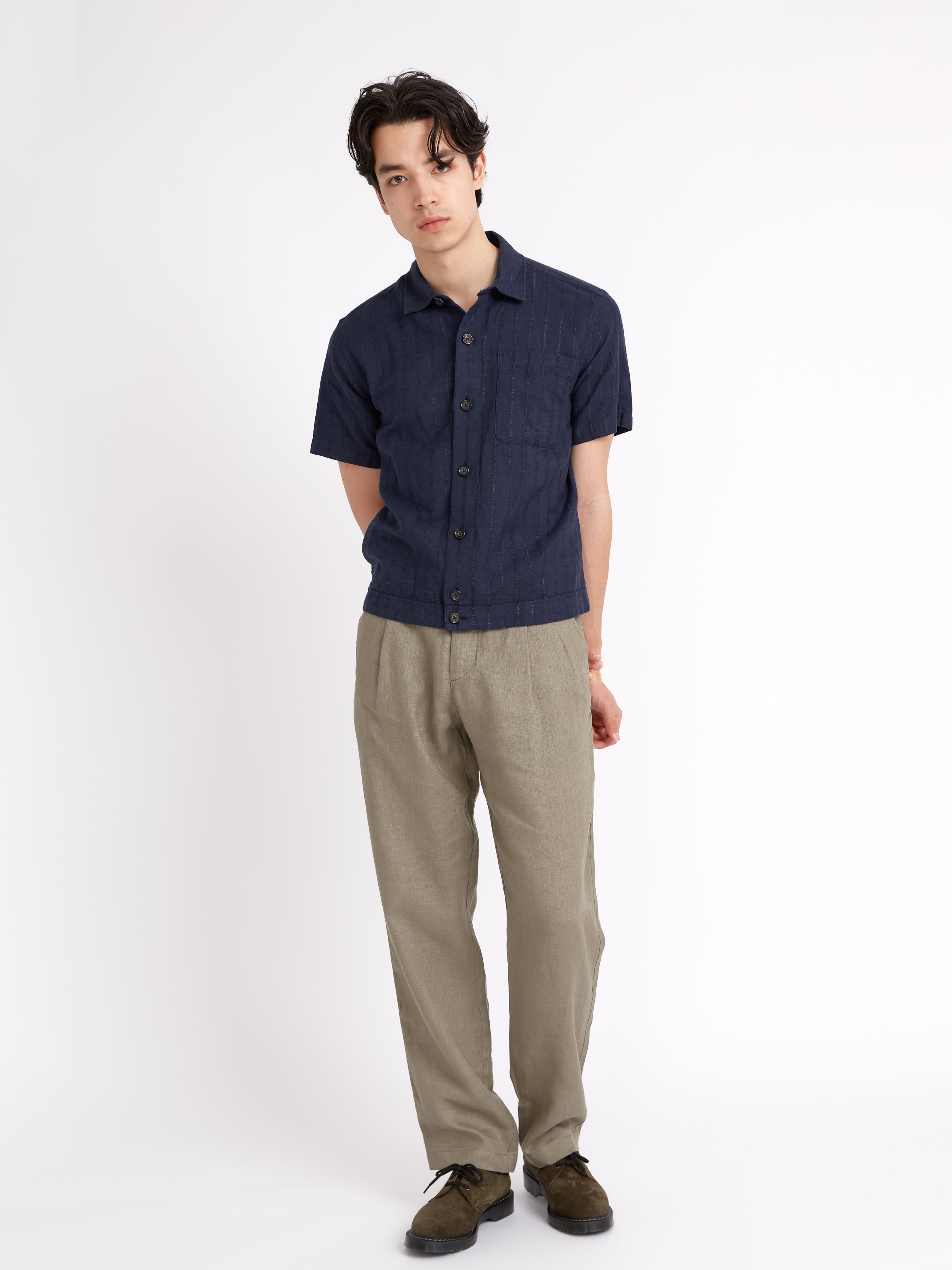  Short Sleeve Milford Shirt Dillard Navy