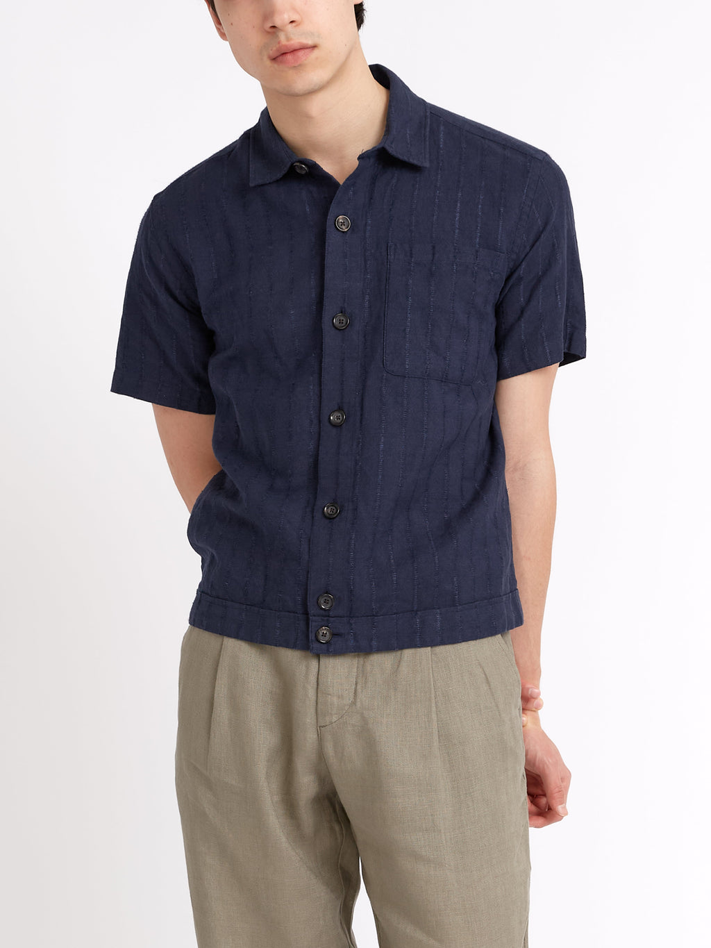  Short Sleeve Milford Shirt Dillard Navy