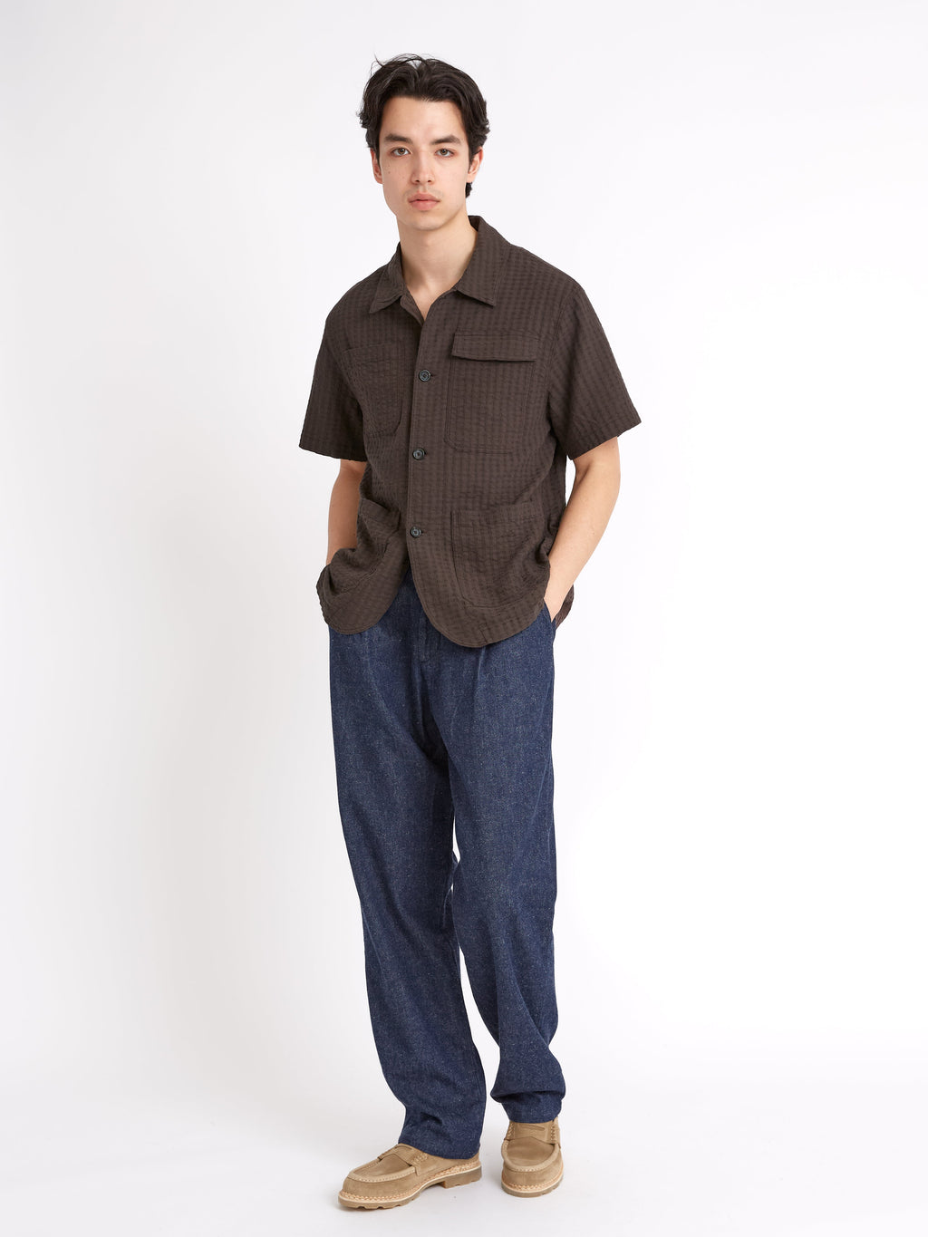  Short Sleeve Safari Shirt Sampson Brown