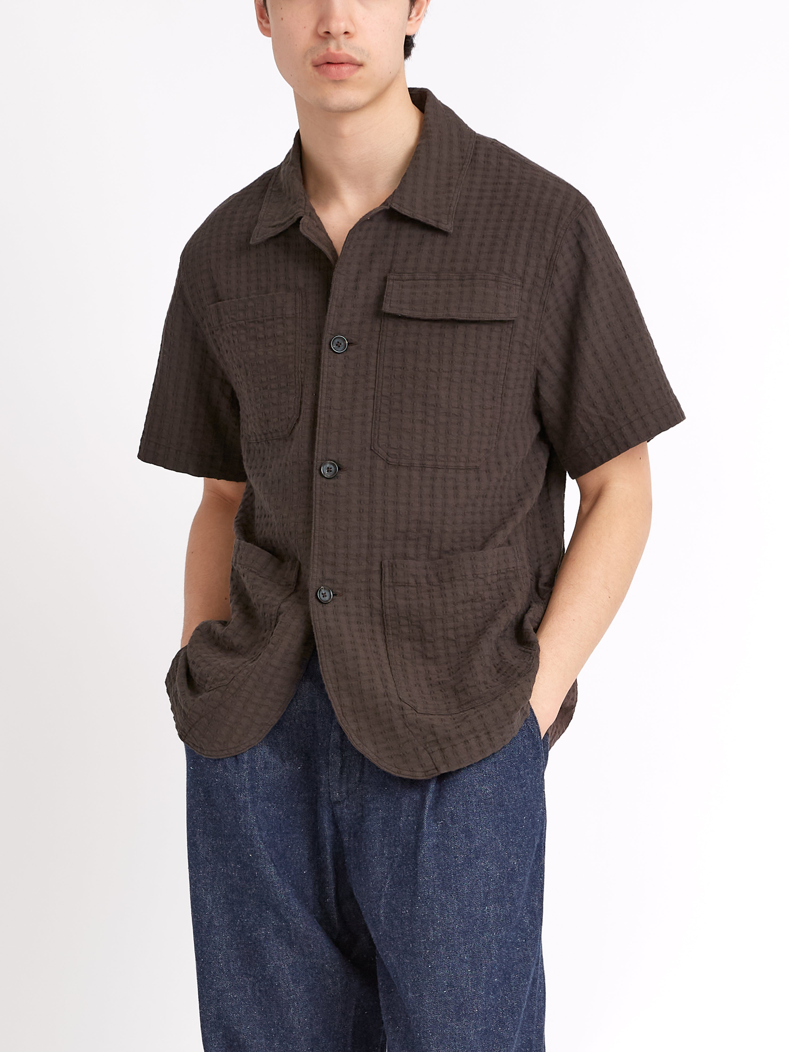  Short Sleeve Safari Shirt Sampson Brown