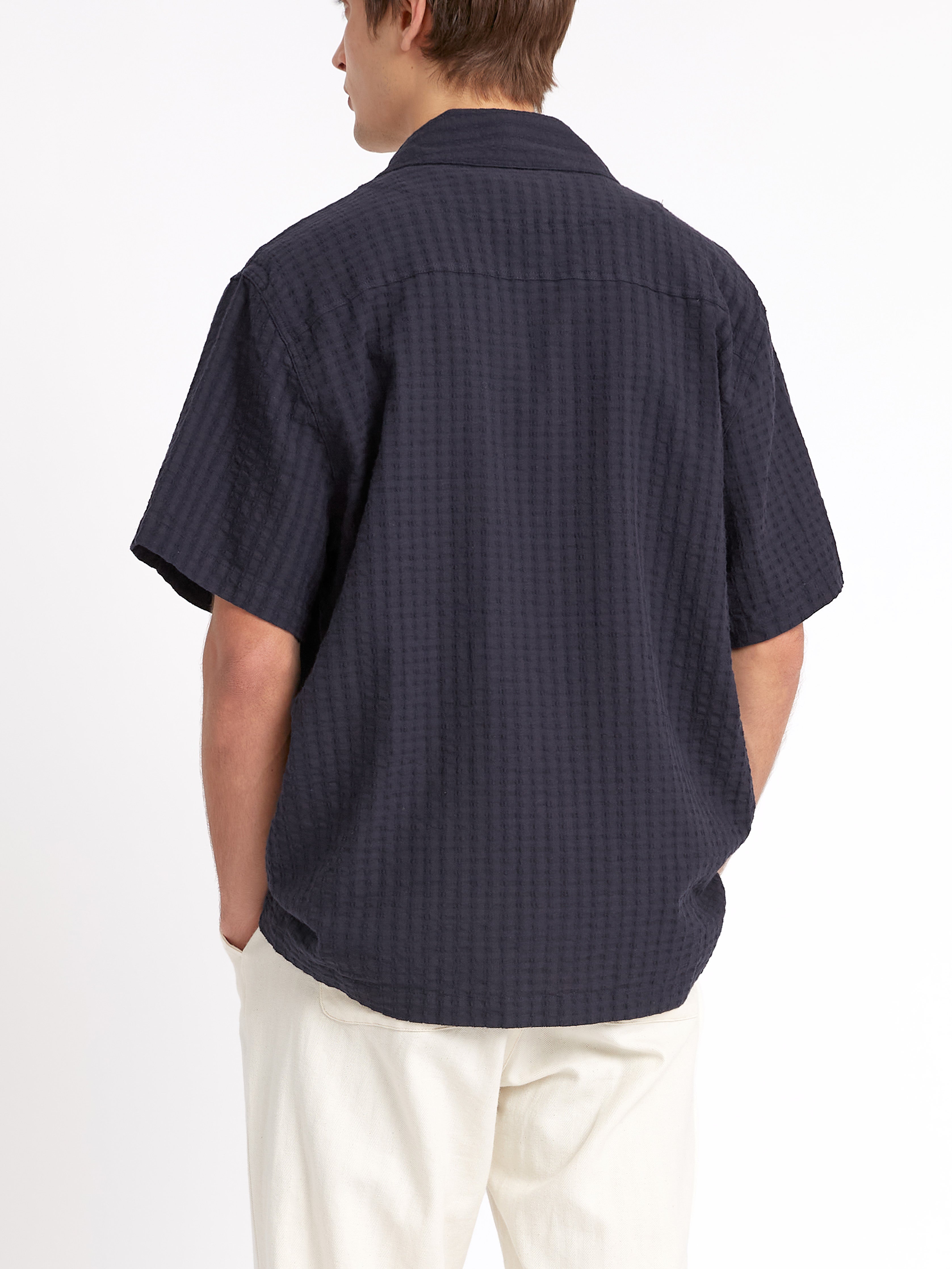  Short Sleeve Safari Shirt Sampson Navy