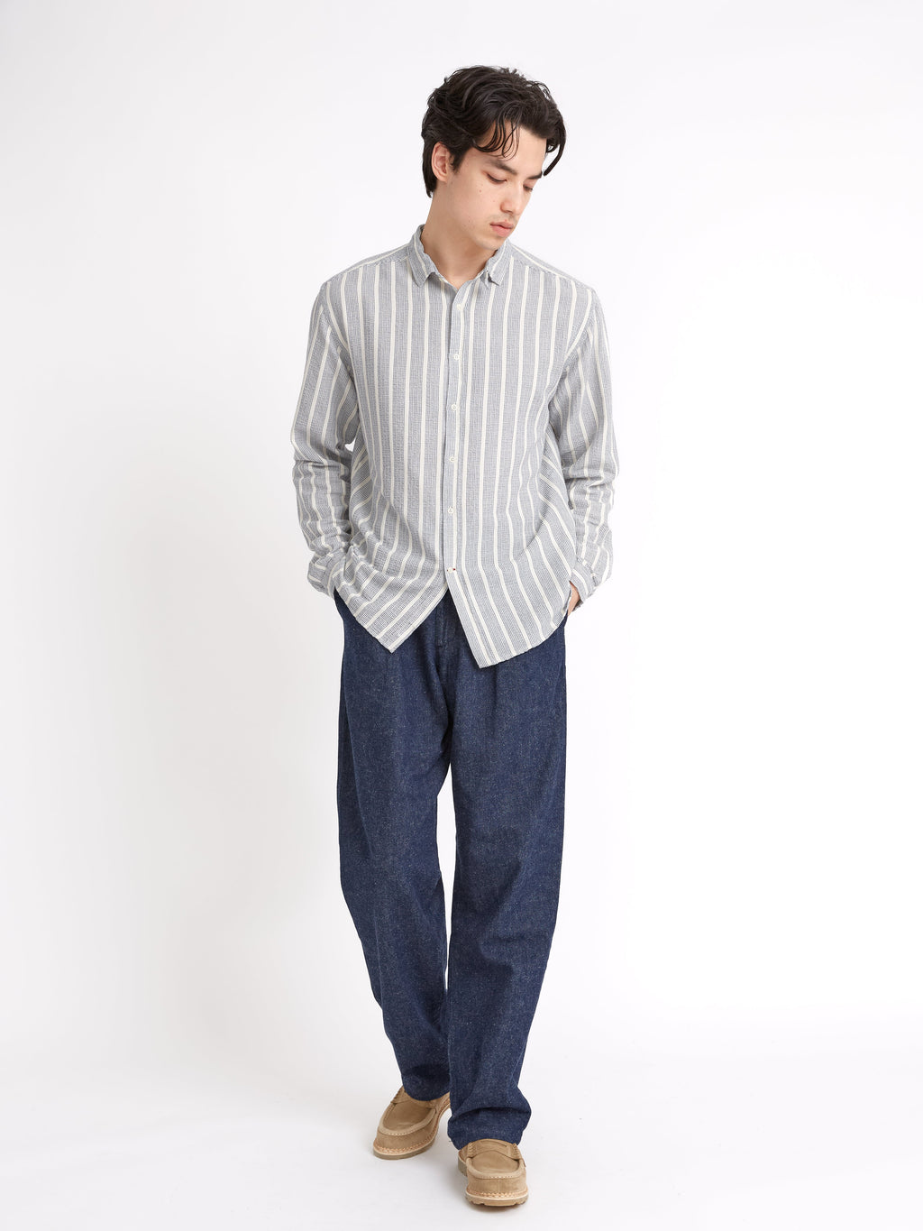  Clerkenwell Tab Shirt Barlow Blue