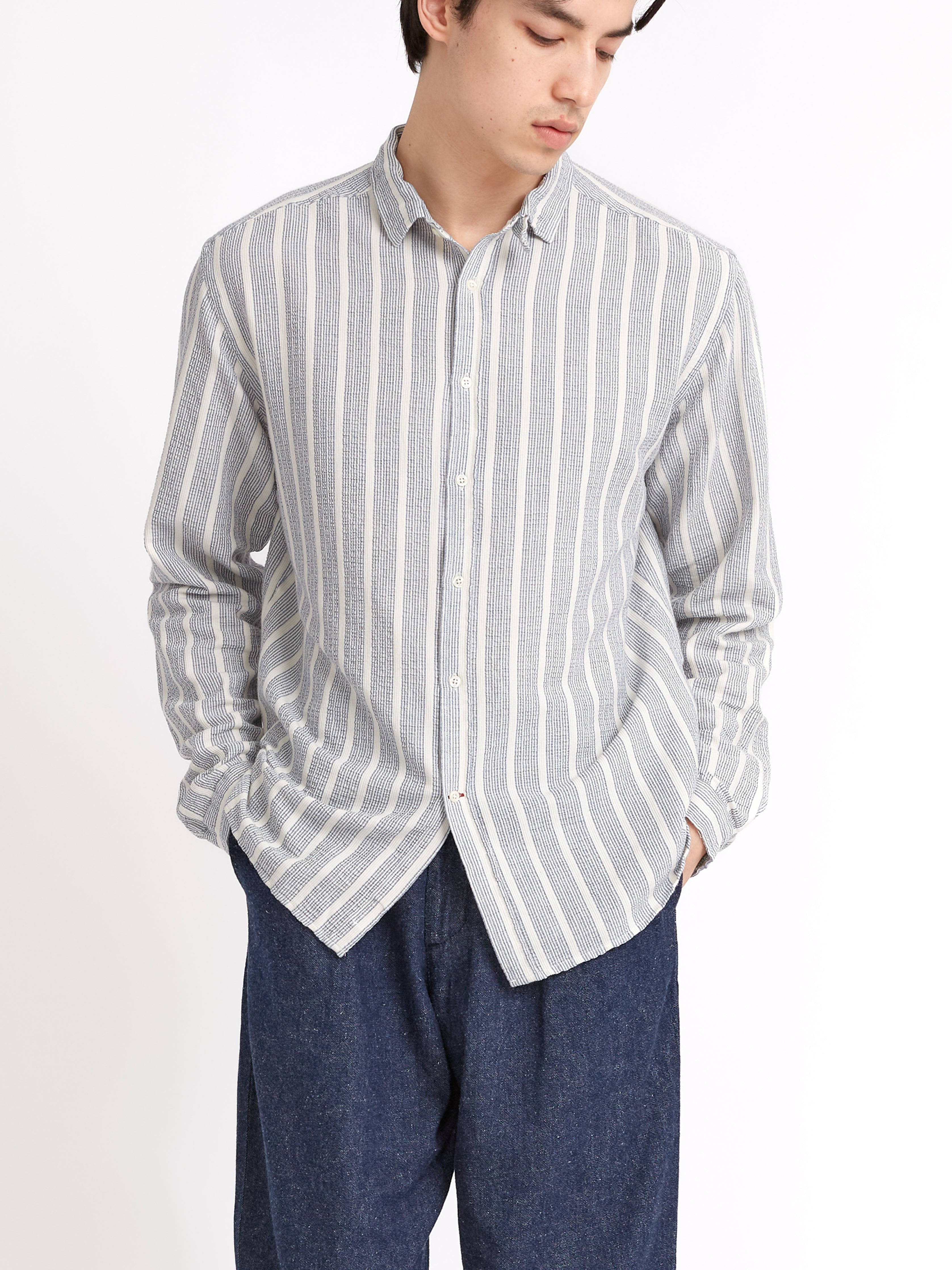  Clerkenwell Tab Shirt Barlow Blue
