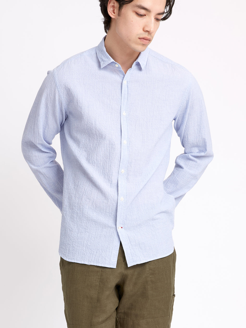  Clerkenwell Tab Shirt Hughes Blue