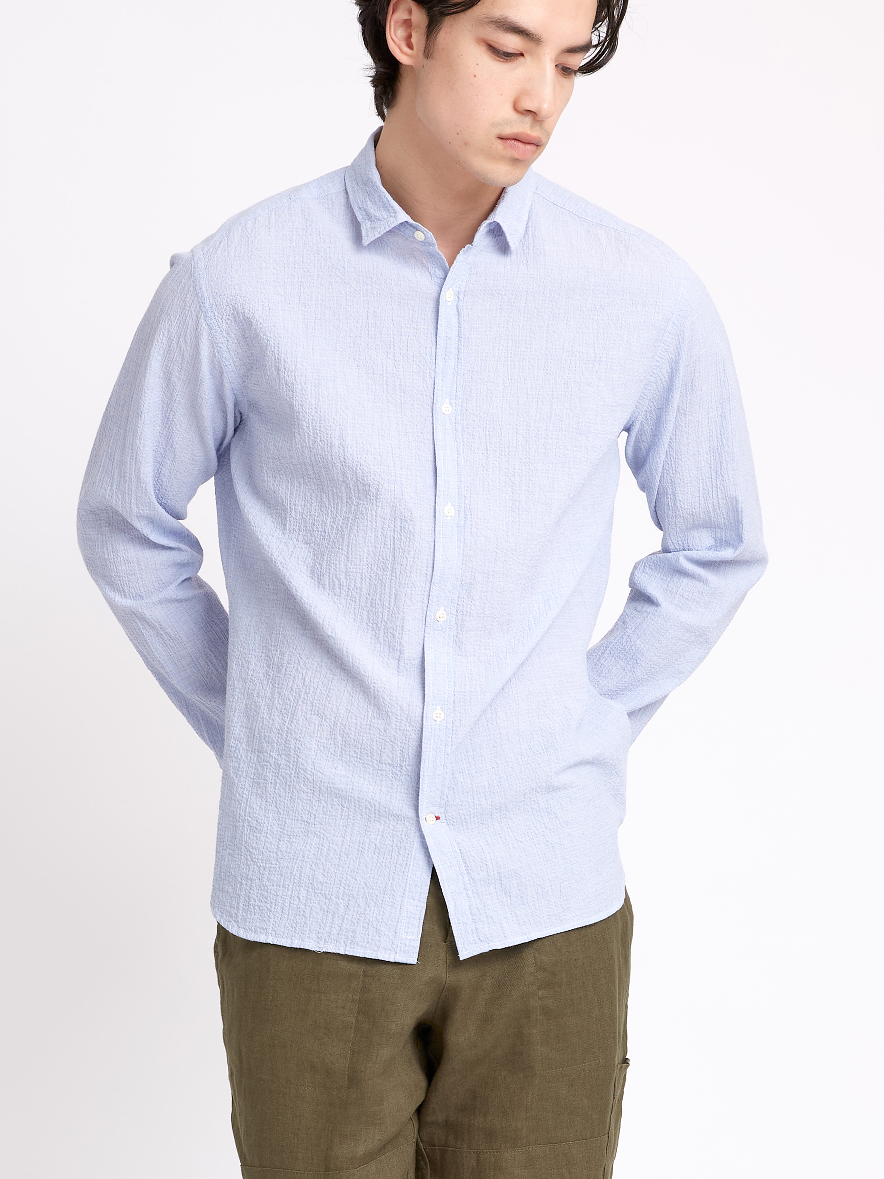  Clerkenwell Tab Shirt Hughes Blue