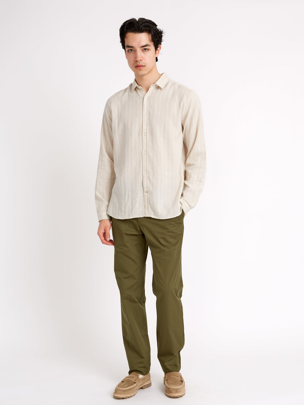  Clerkenwell Tab Shirt Randal Cream