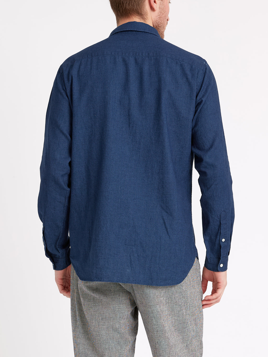  Eton Collar Shirt Lawes Navy