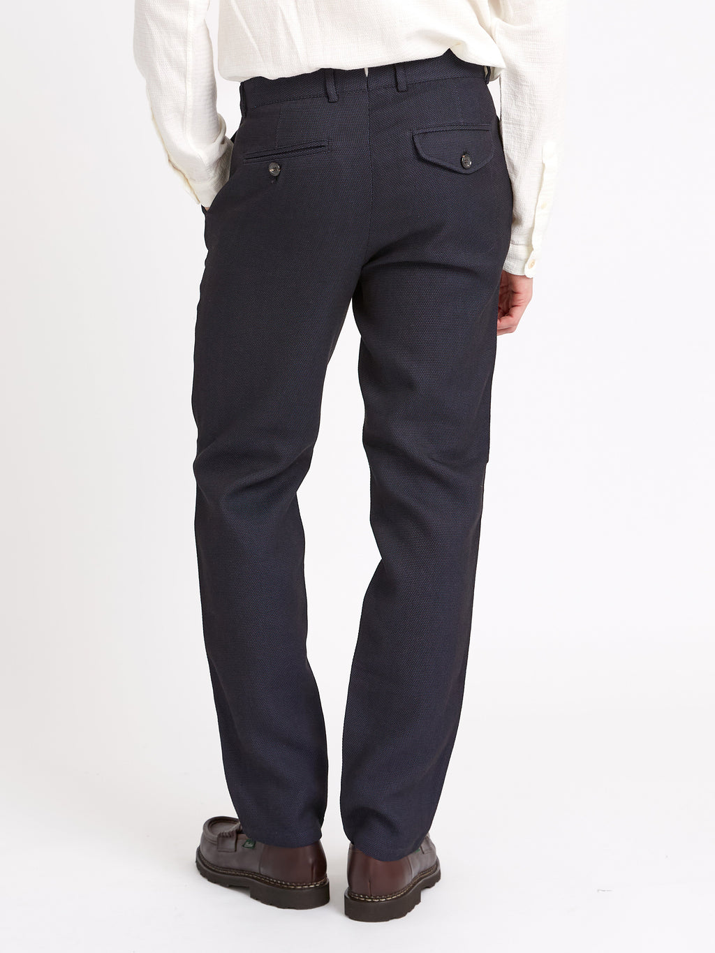  Fishtail Trousers Morva Navy