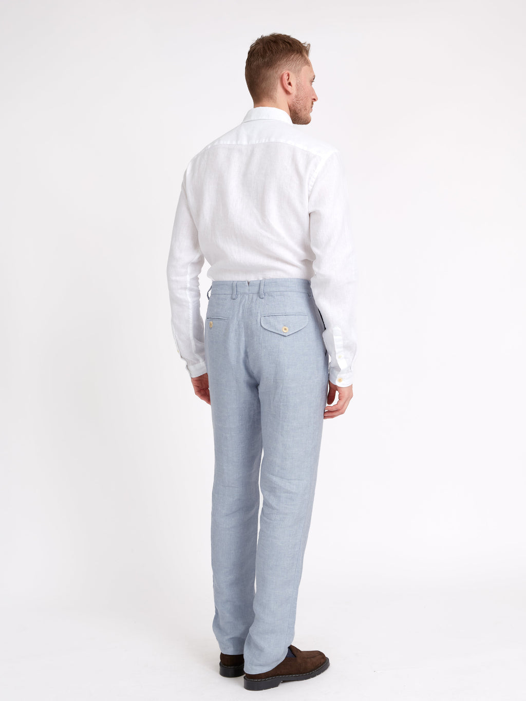  Fishtail Trousers Drescher Blue