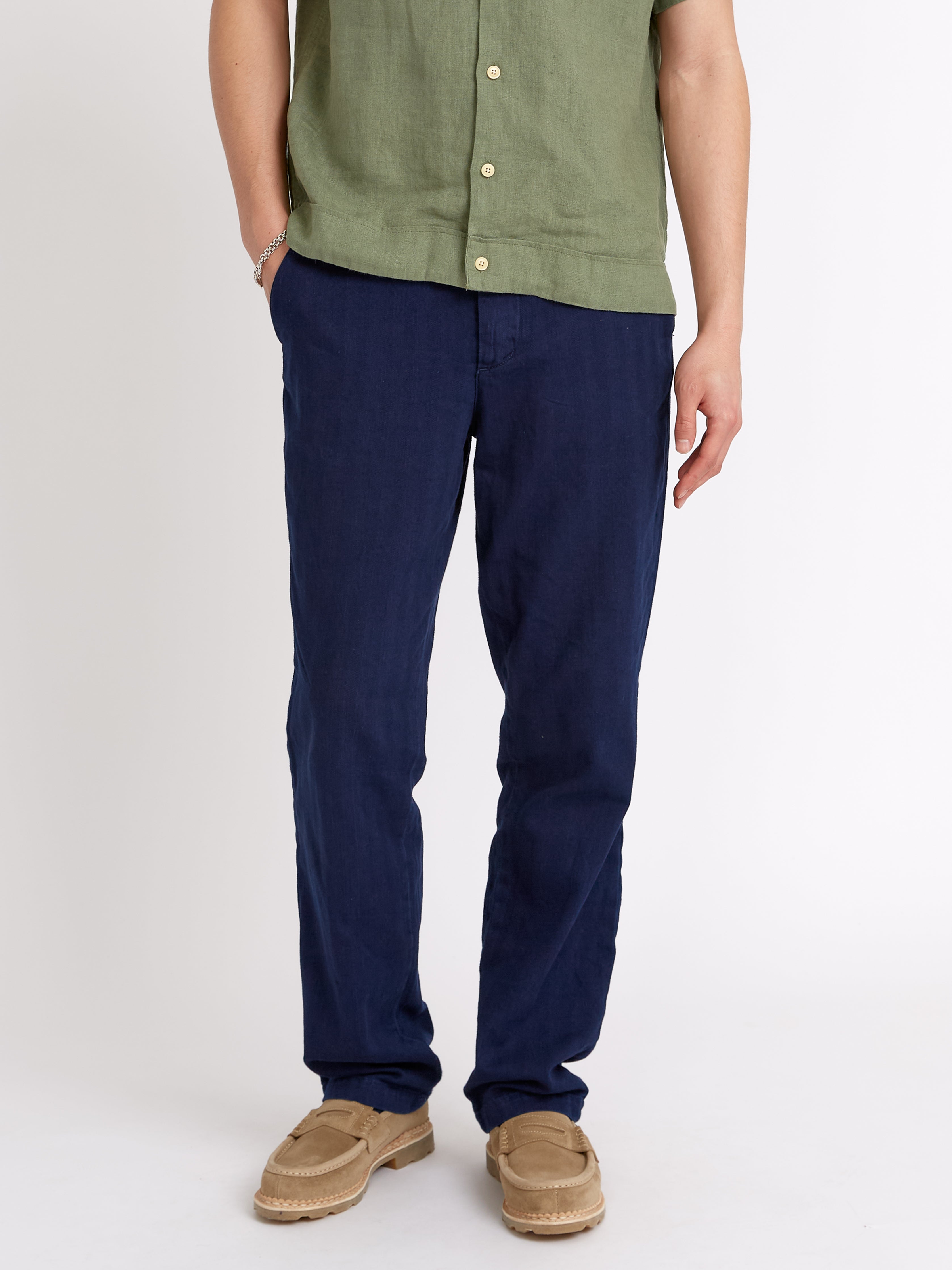  Drawstring Trousers Faye Indigo Blue