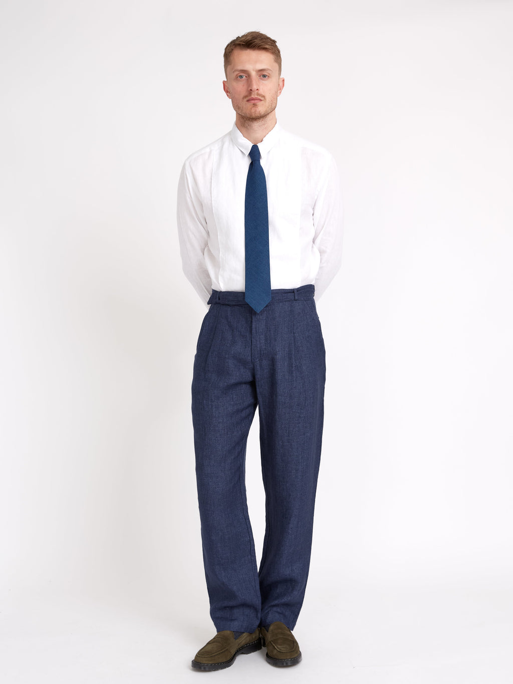  Belted Trousers Dubrow Navy