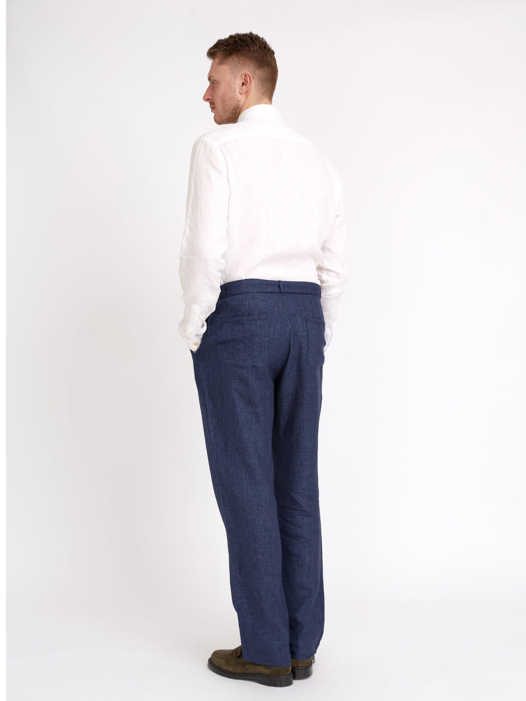  Belted Trousers Dubrow Navy