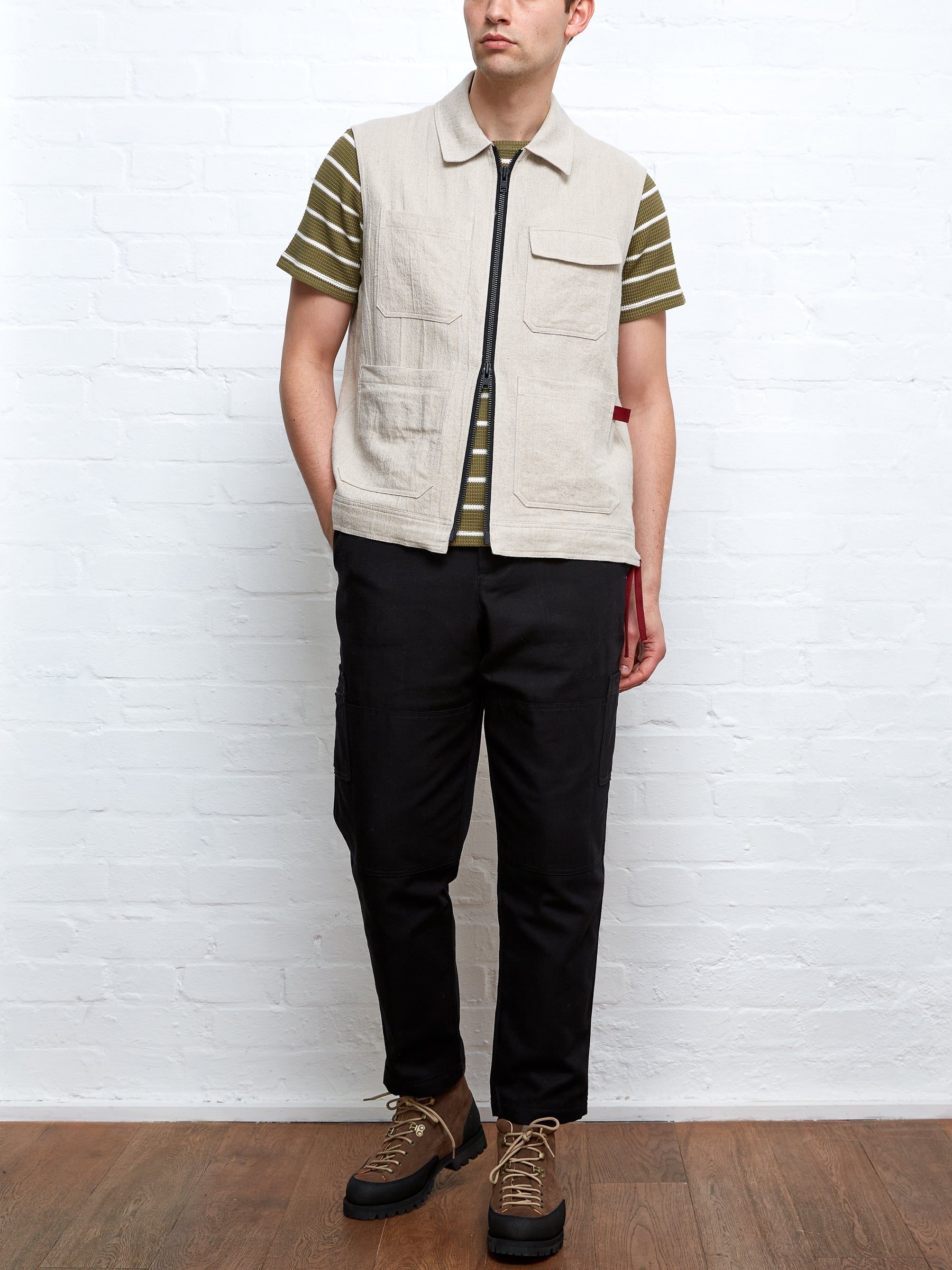  Oliver Spencer X Niwaki Scion Gardening Gilet Bruton Beige