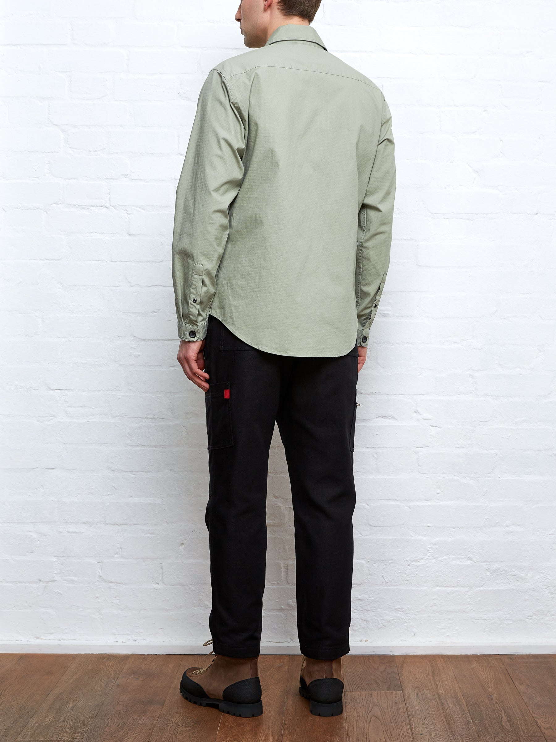  Oliver Spencer X Niwaki Haru Gardening Overshirt Hyde Green