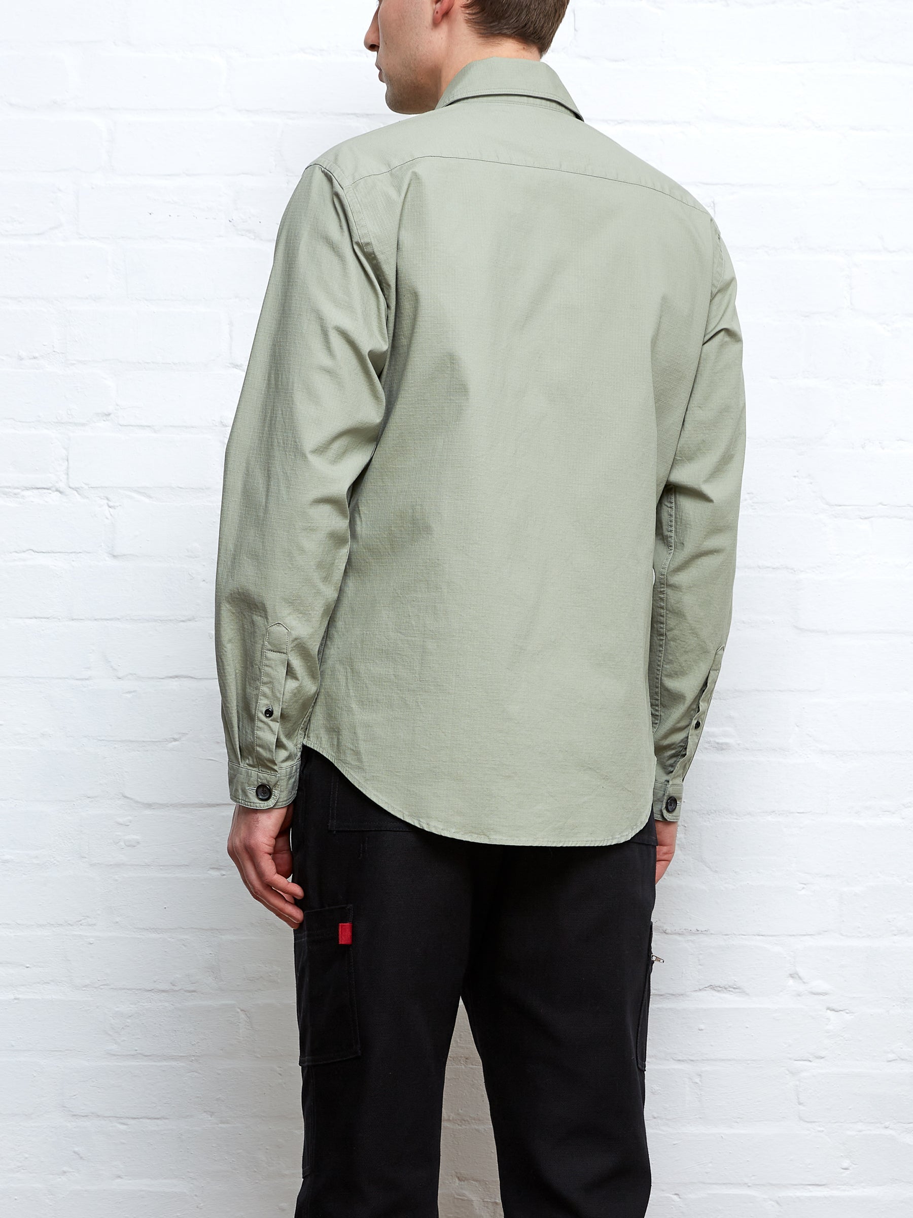  Oliver Spencer X Niwaki Haru Gardening Overshirt Hyde Green