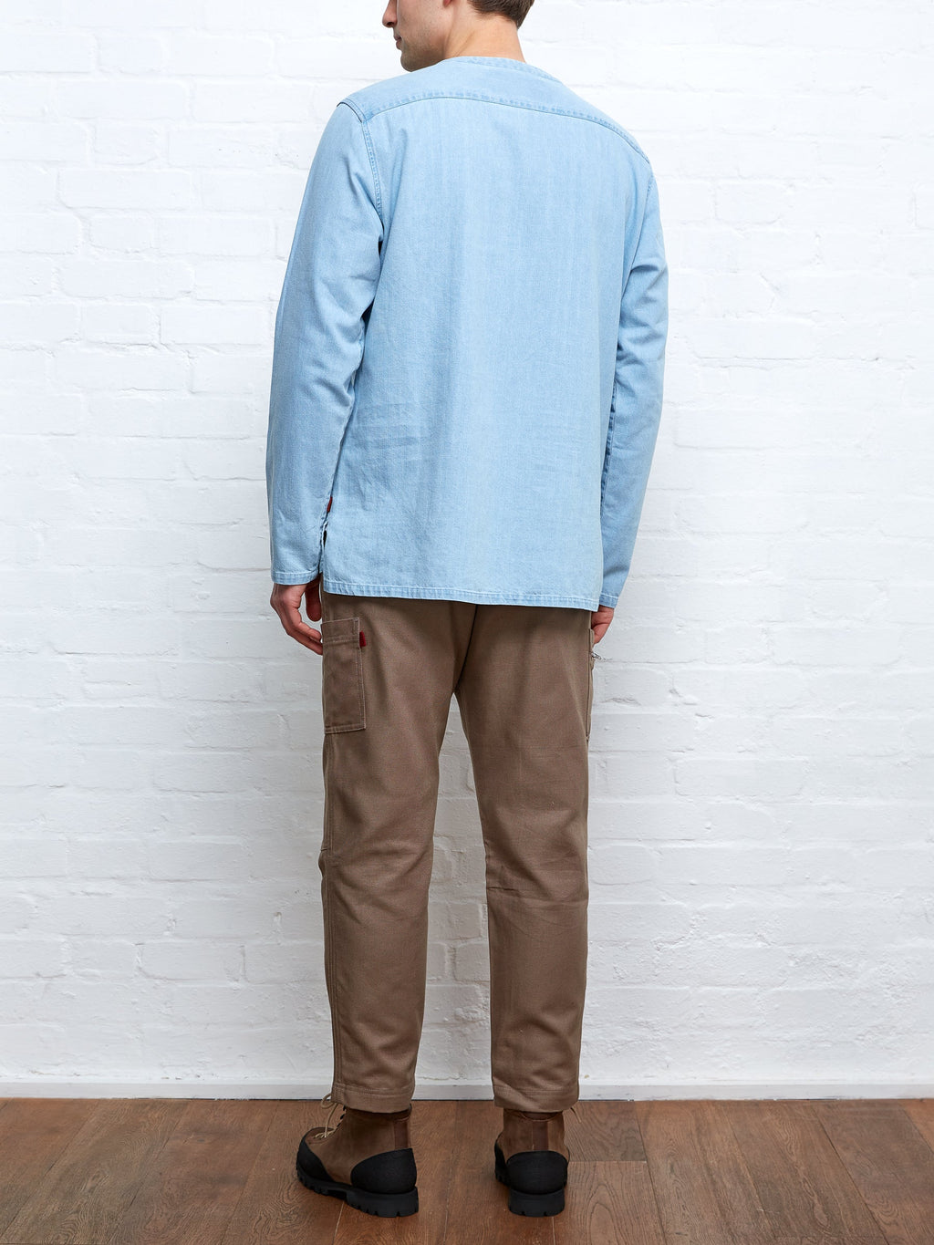  Oliver Spencer X Niwaki Ohana Gardening Smock Mullins Denim Indigo Light