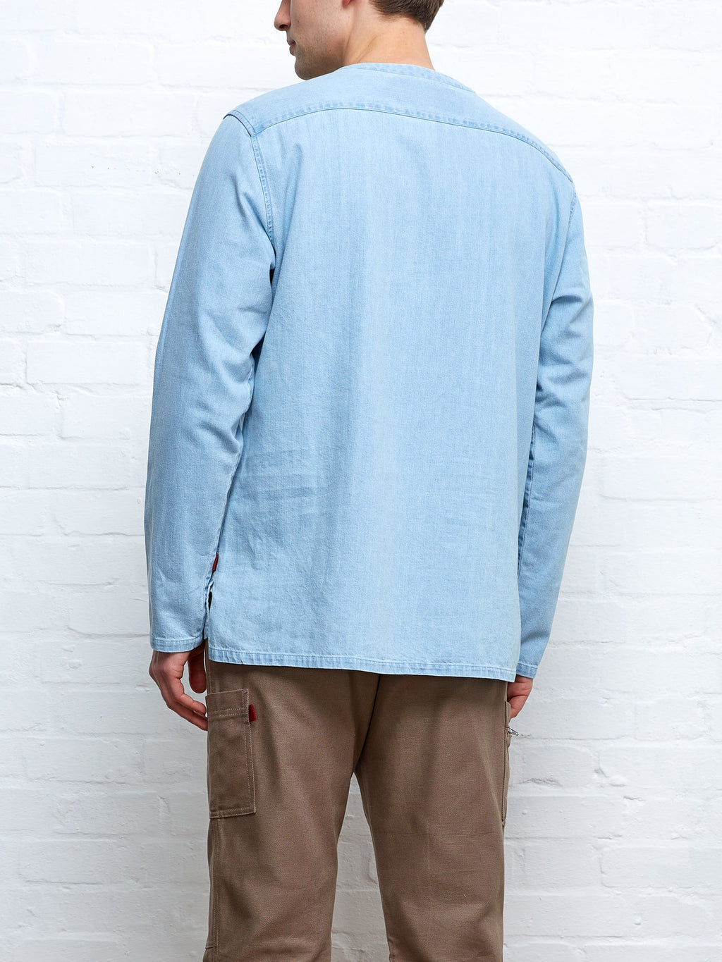  Oliver Spencer X Niwaki Ohana Gardening Smock Mullins Denim Indigo Light