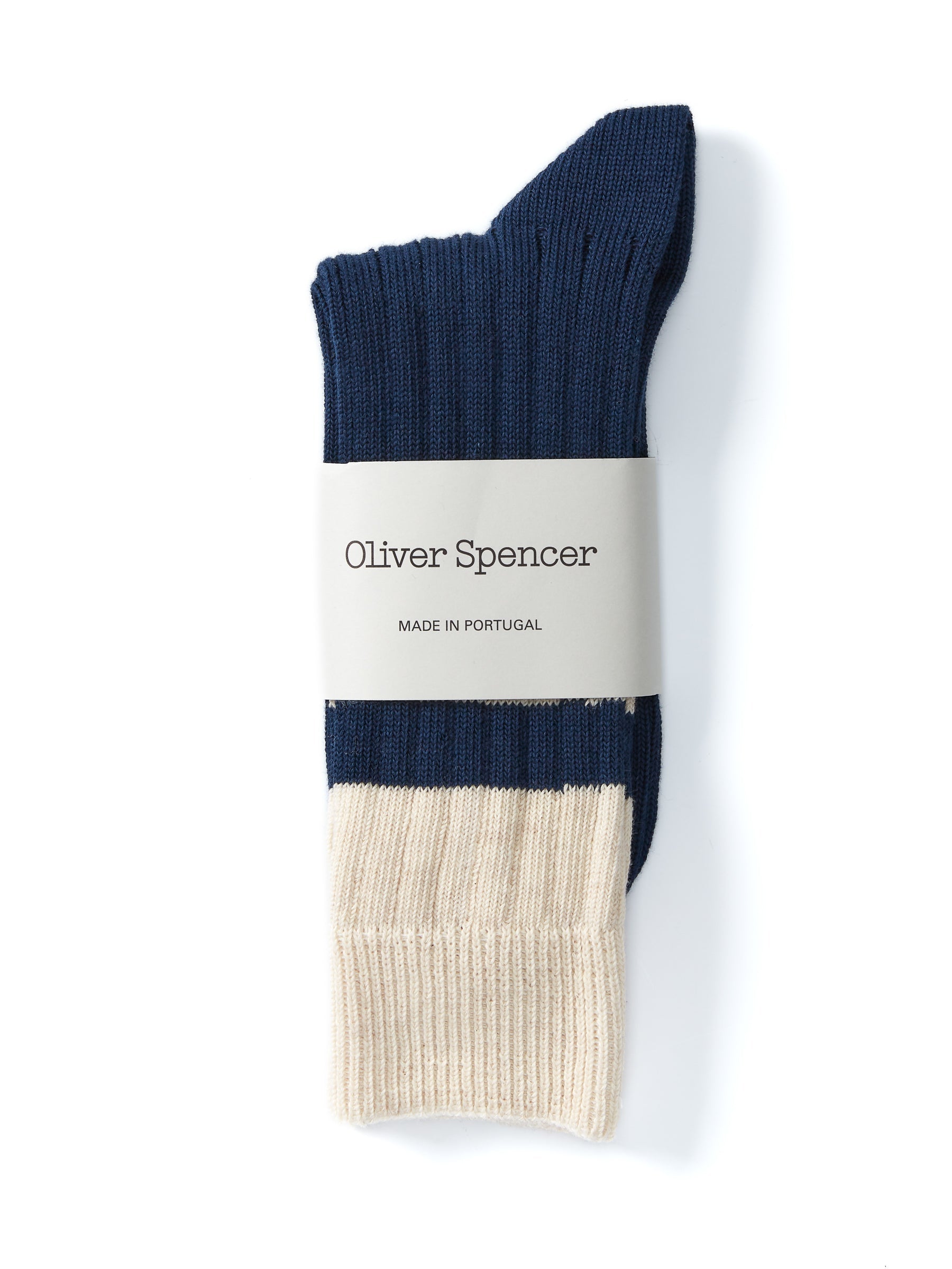  Polperro Socks Merrow Blue/Cream