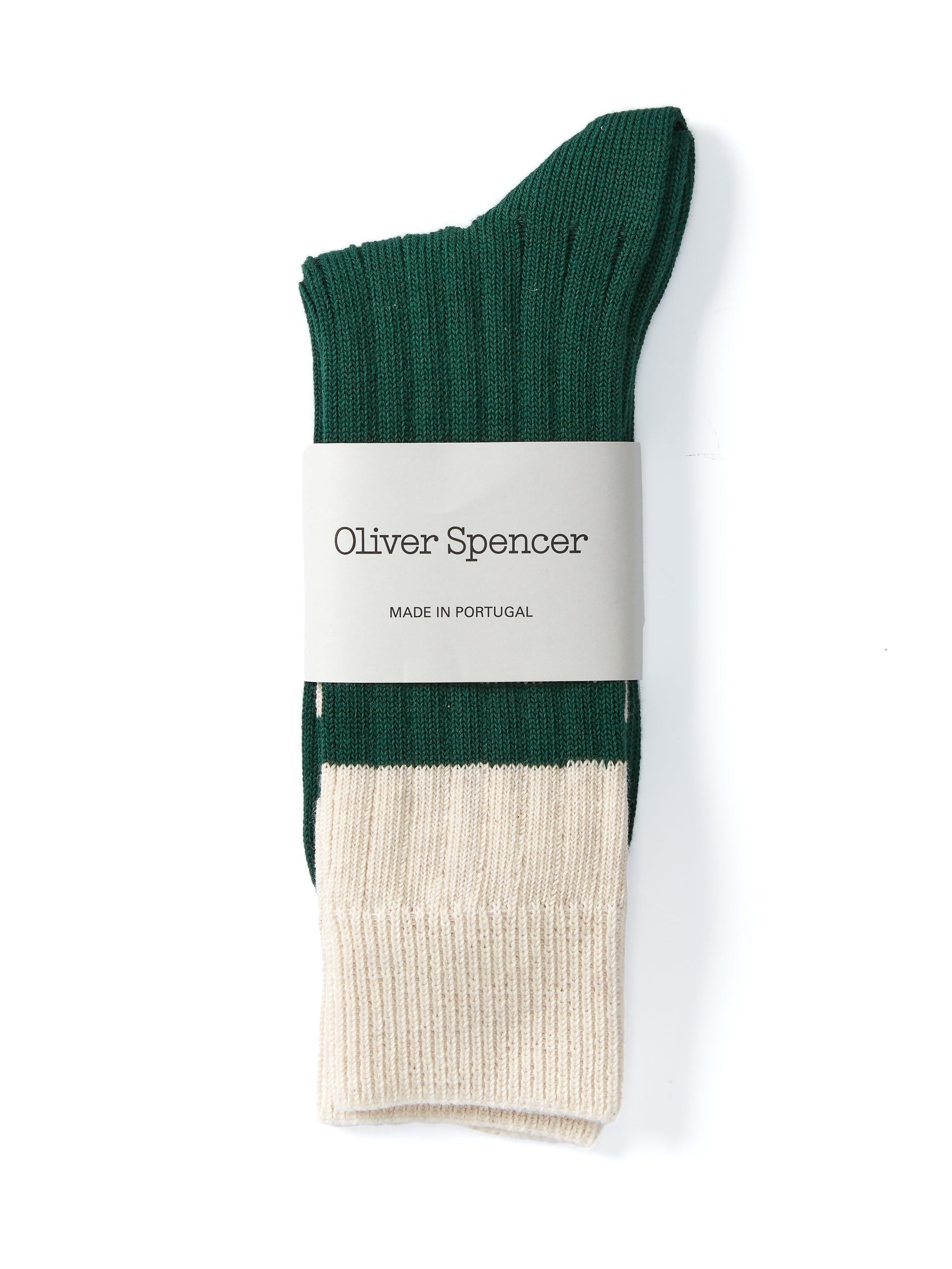 Polperro Socks Merrow Green/Cream