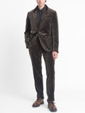  Mole Grey Velvet Mansfield Suit
