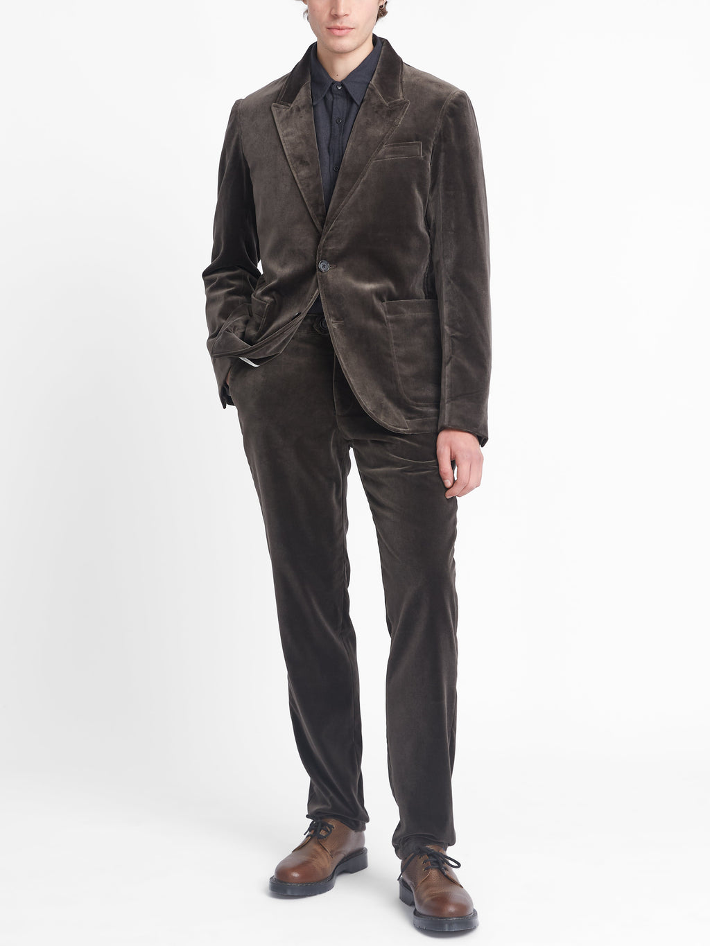  Mansfield Jacket Velvet Mole Grey