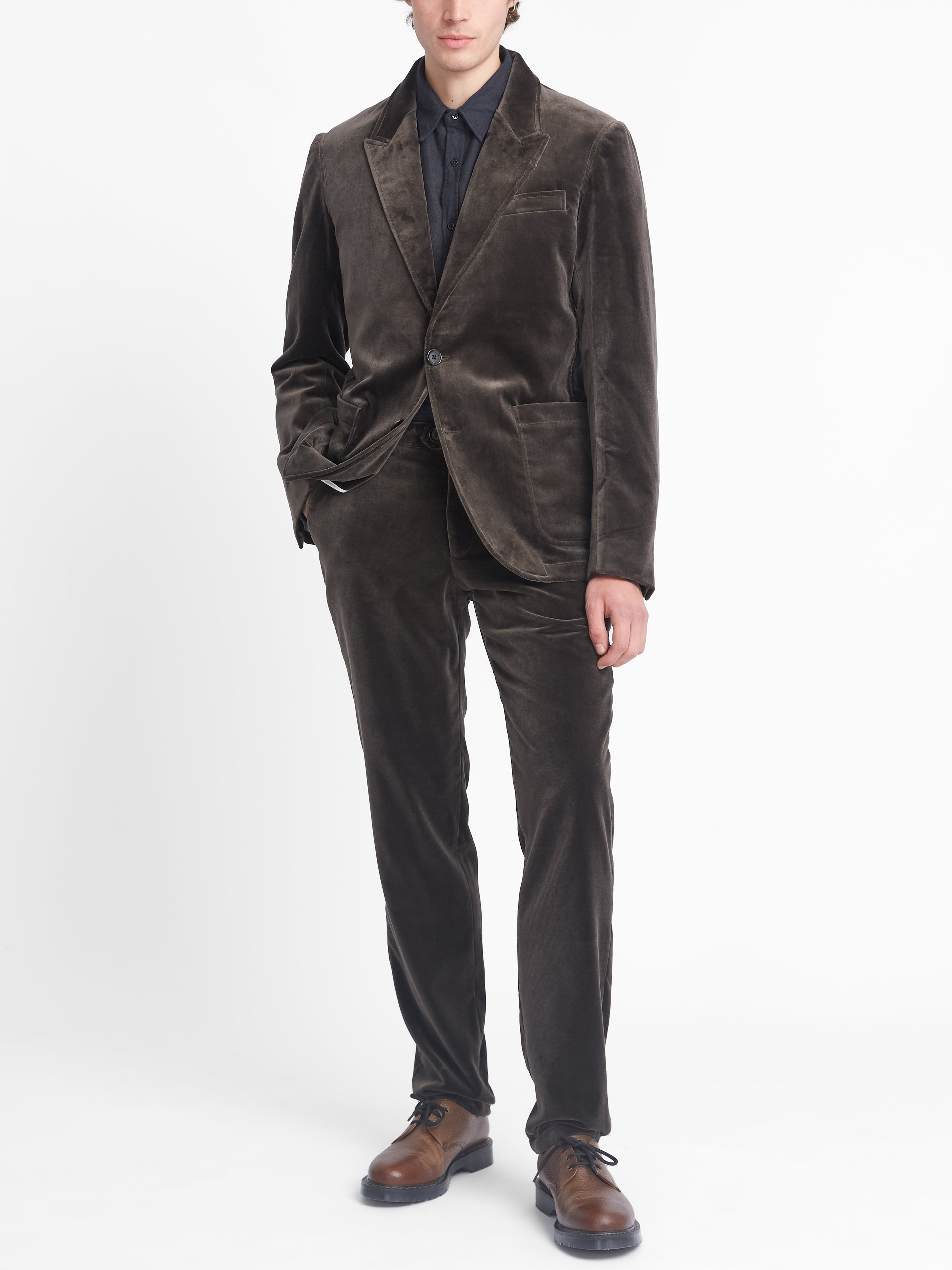  Mansfield Jacket Velvet Mole Grey