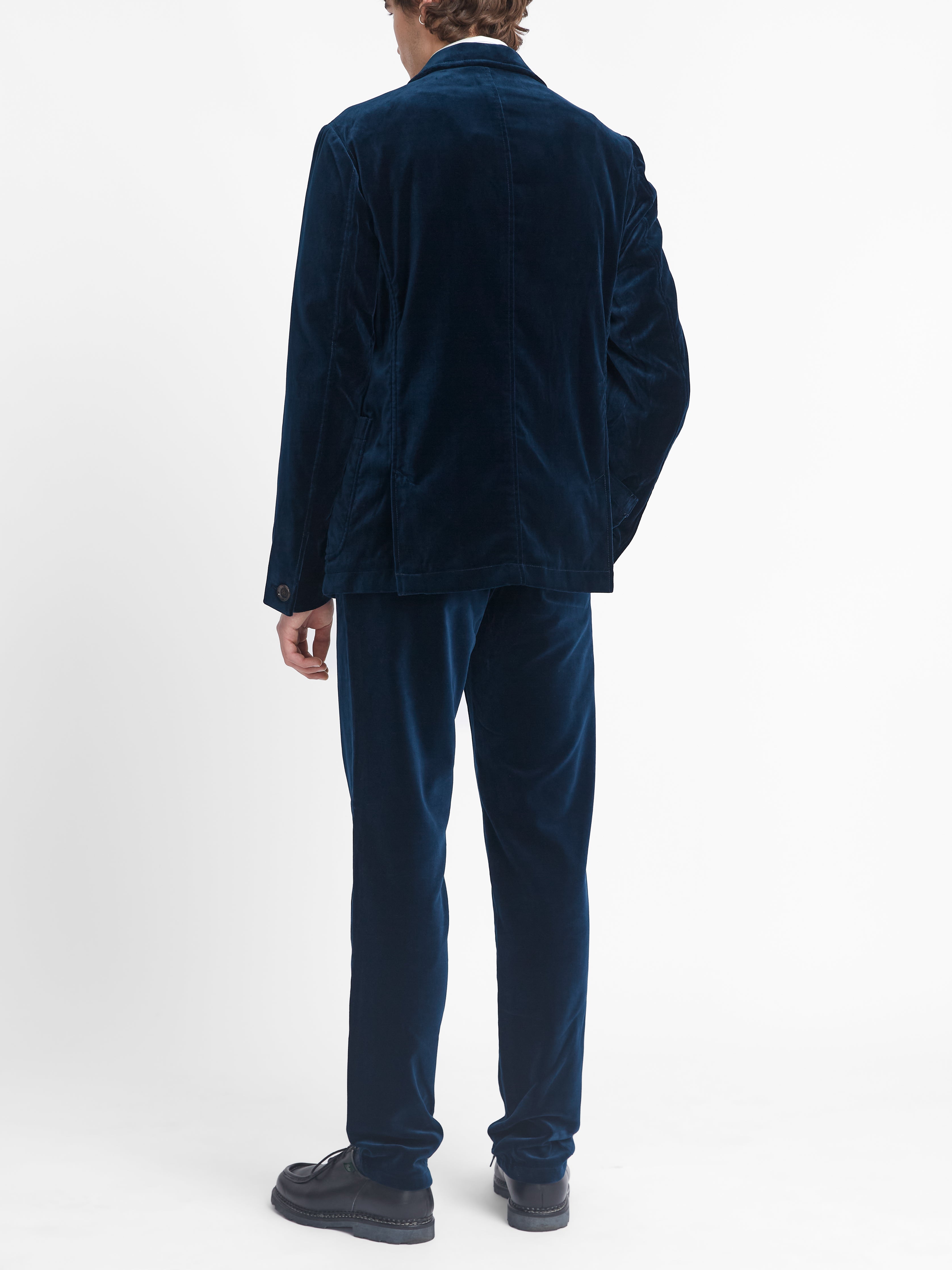  Sapphire Blue Velvet Mansfield Suit