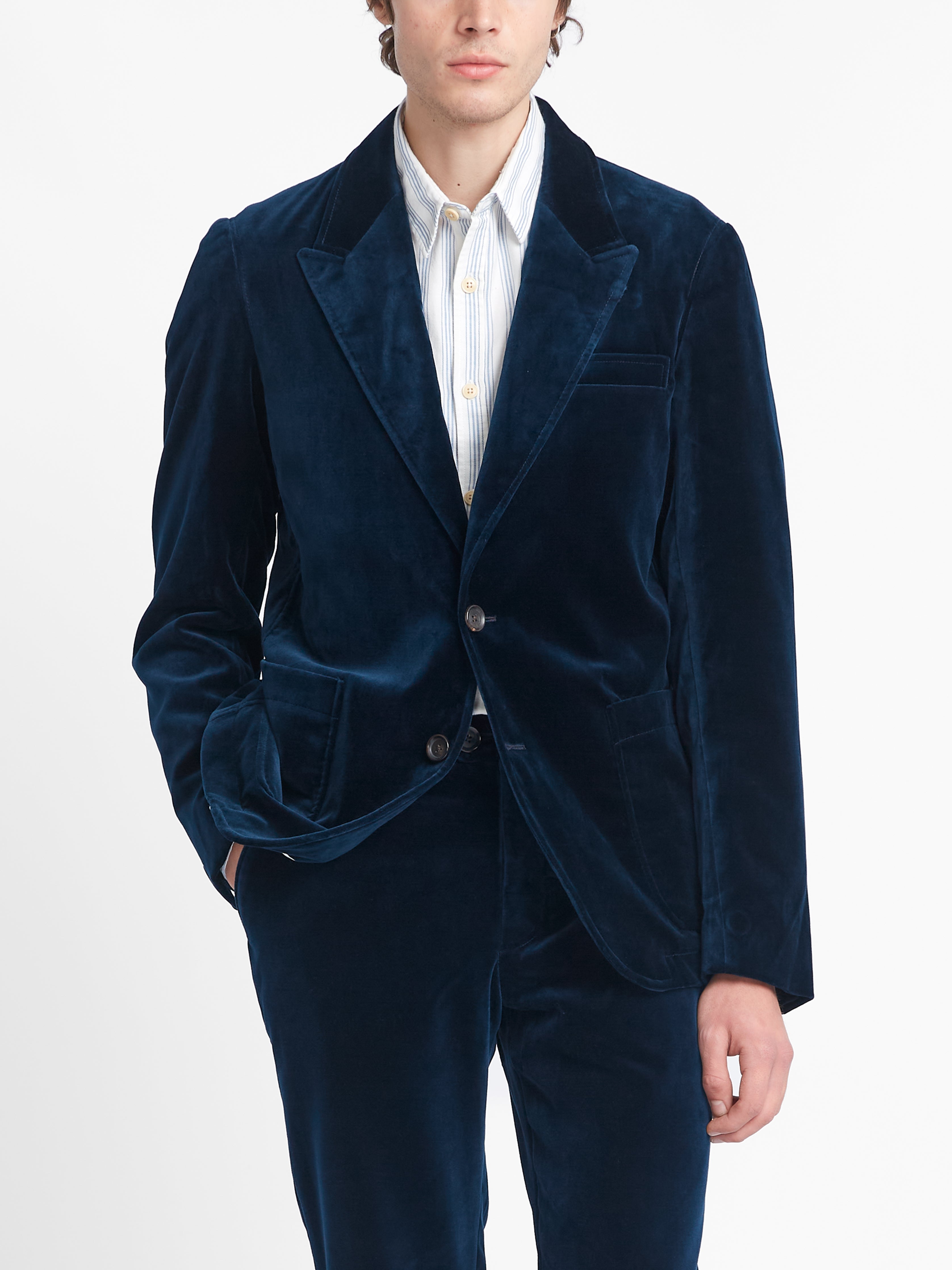  Mansfield Jacket Velvet Sapphire Blue