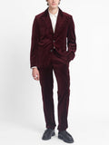  Burgundy Velvet Mansfield Suit