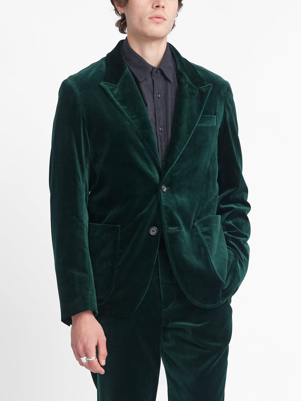  Mansfield Jacket Velvet Racing Green