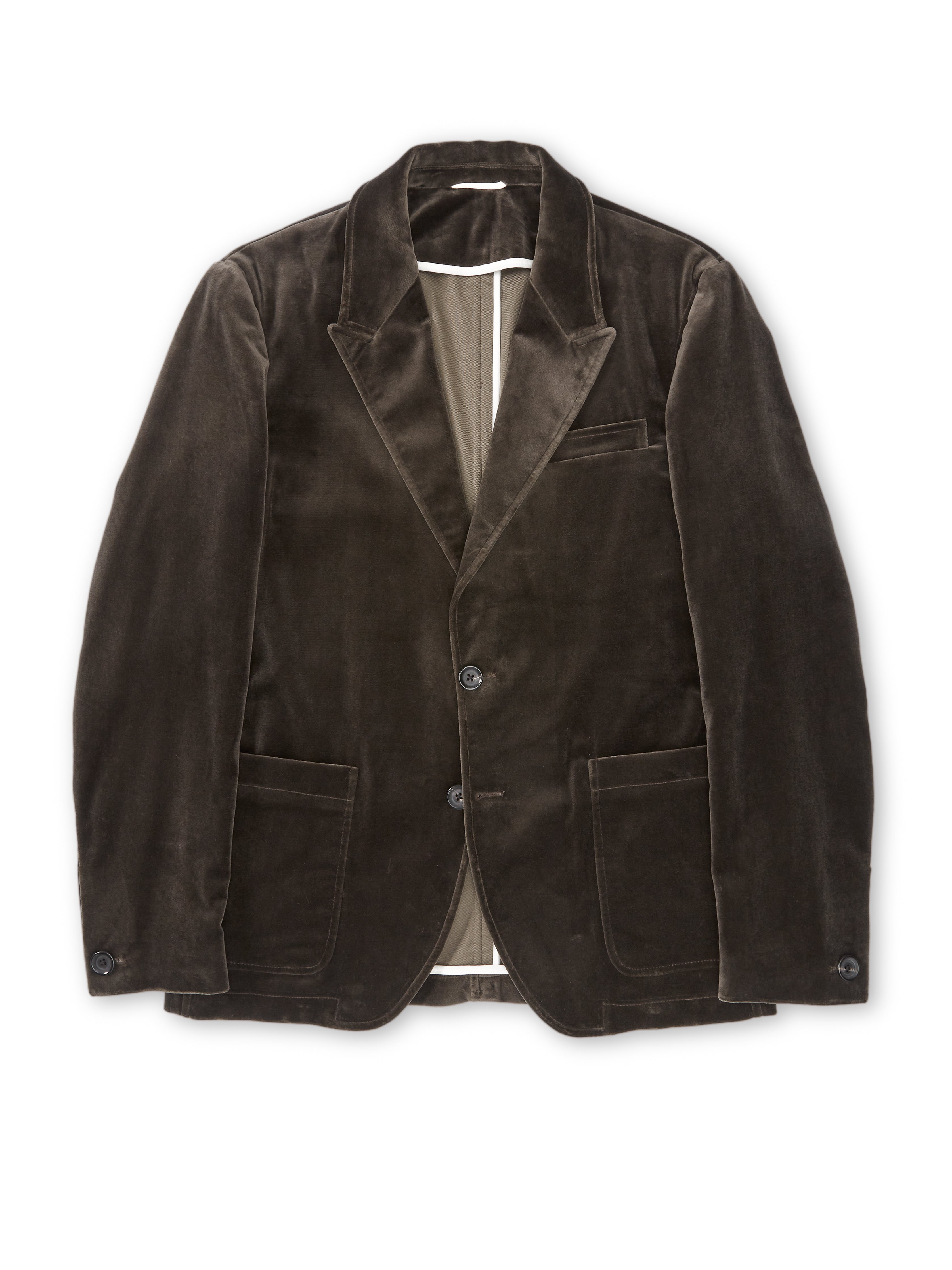  Mole Grey Velvet Mansfield Suit