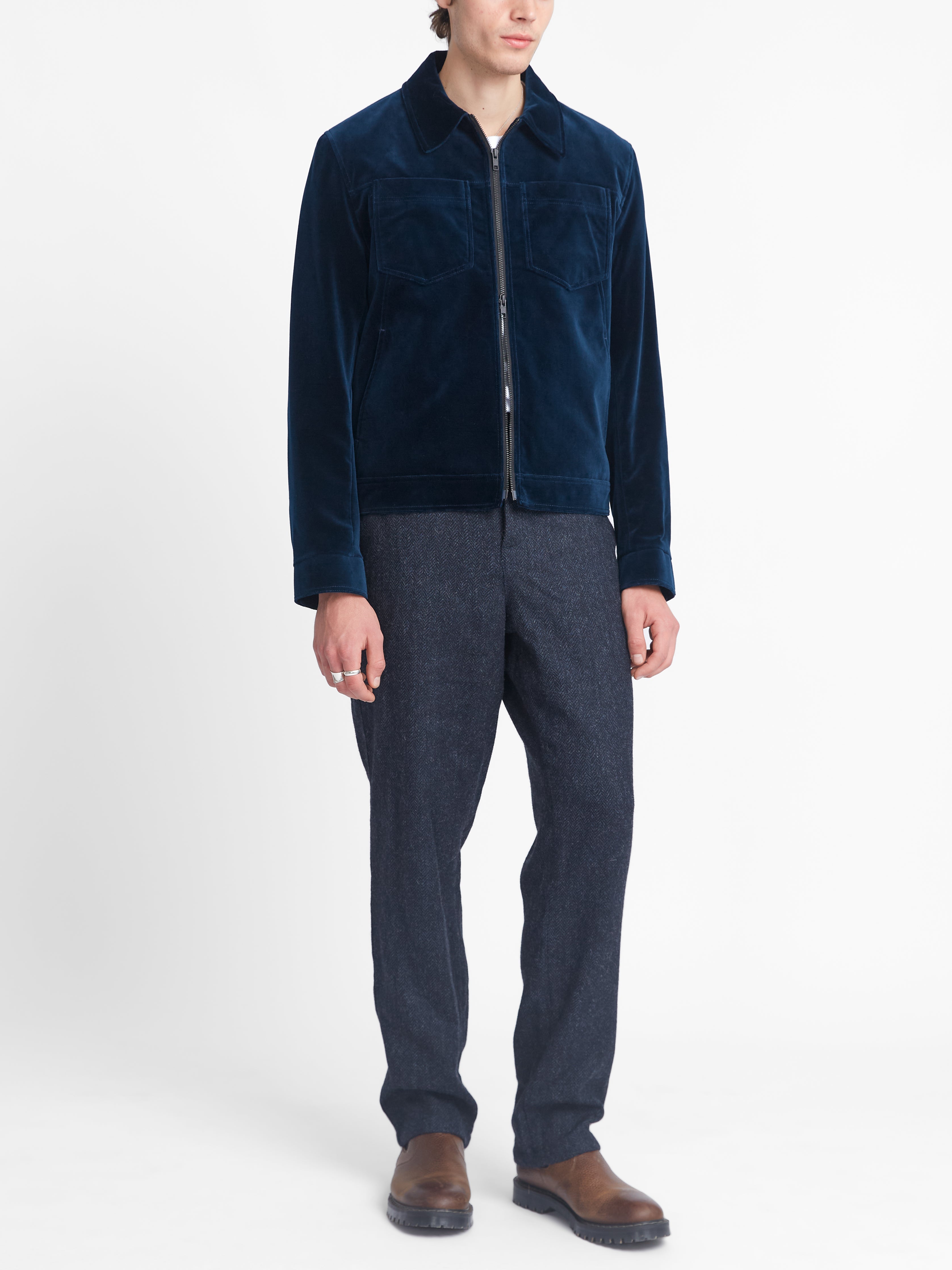  Norton Jacket Velvet Sapphire Blue