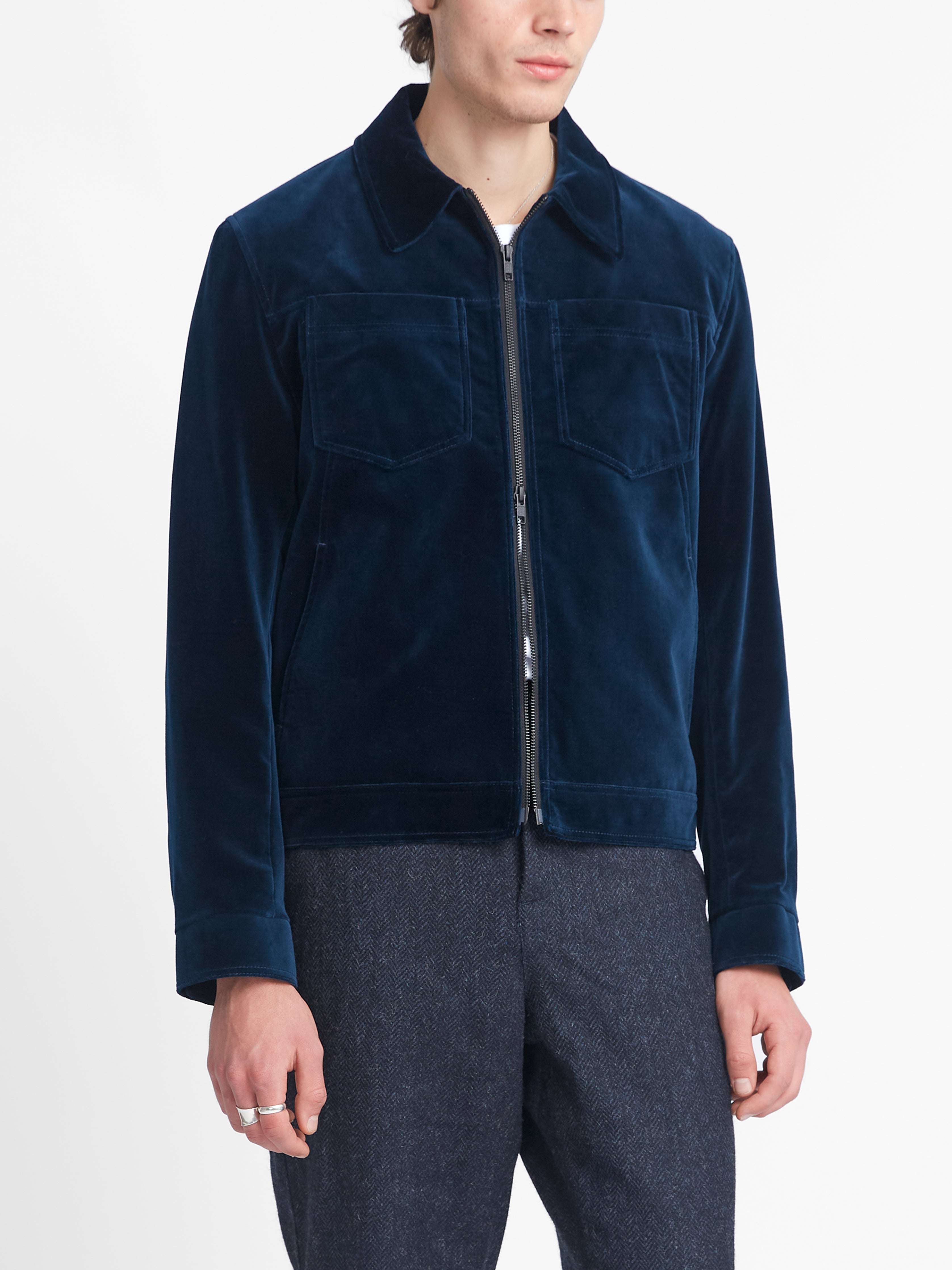  Norton Jacket Velvet Sapphire Blue